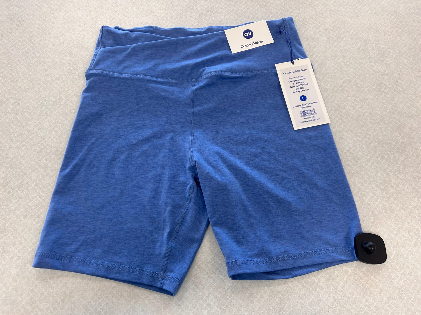Athletic Shorts By Outdoor Voices In Blue, Size:L
