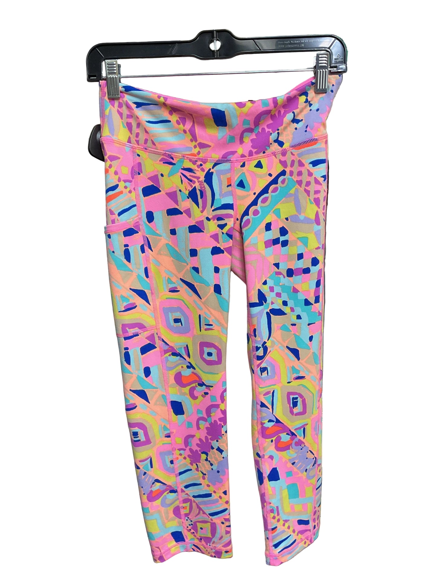 Capris Designer By Lilly Pulitzer In Pink & Purple, Size:S