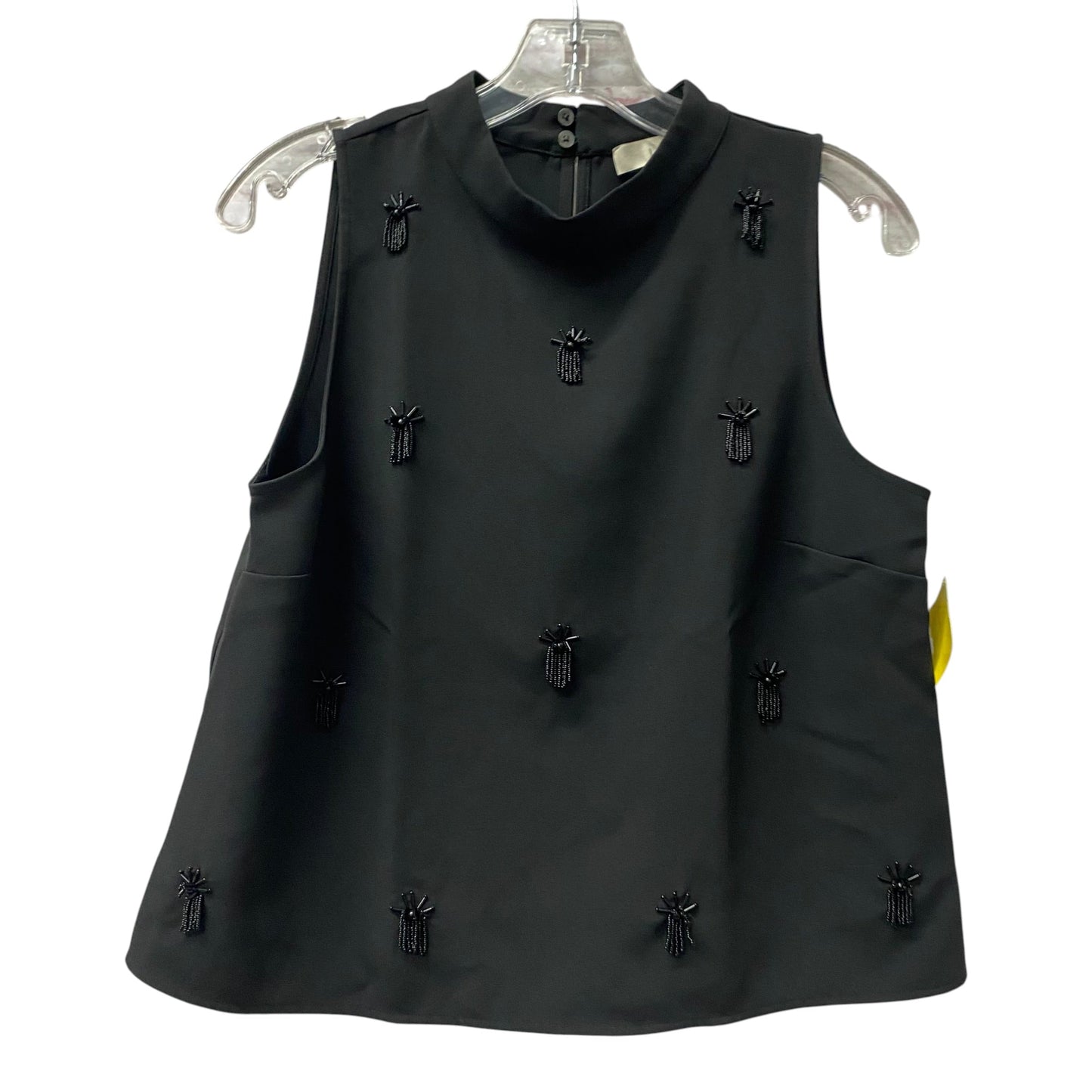 Top Sleeveless By Loft In Black, Size:S