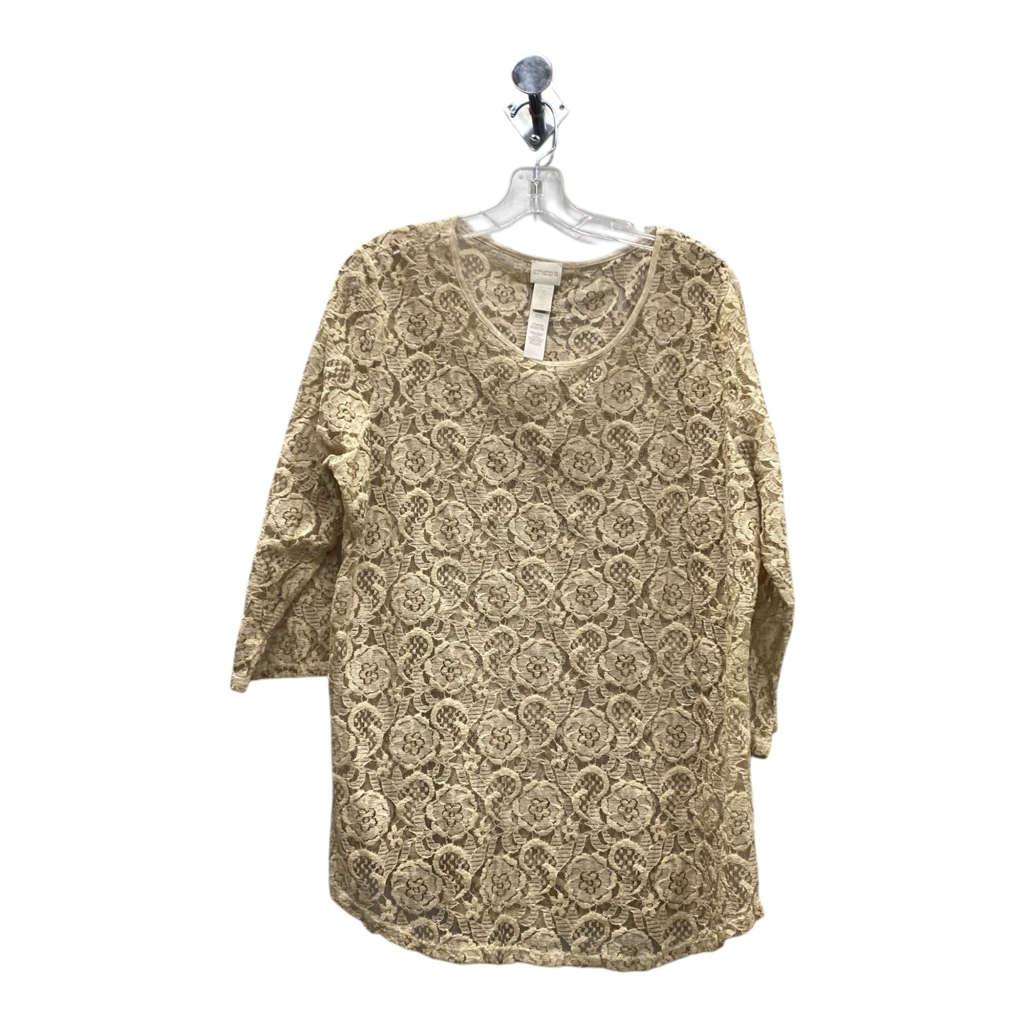 Top Ls By Chicos In Beige, Size:Xl