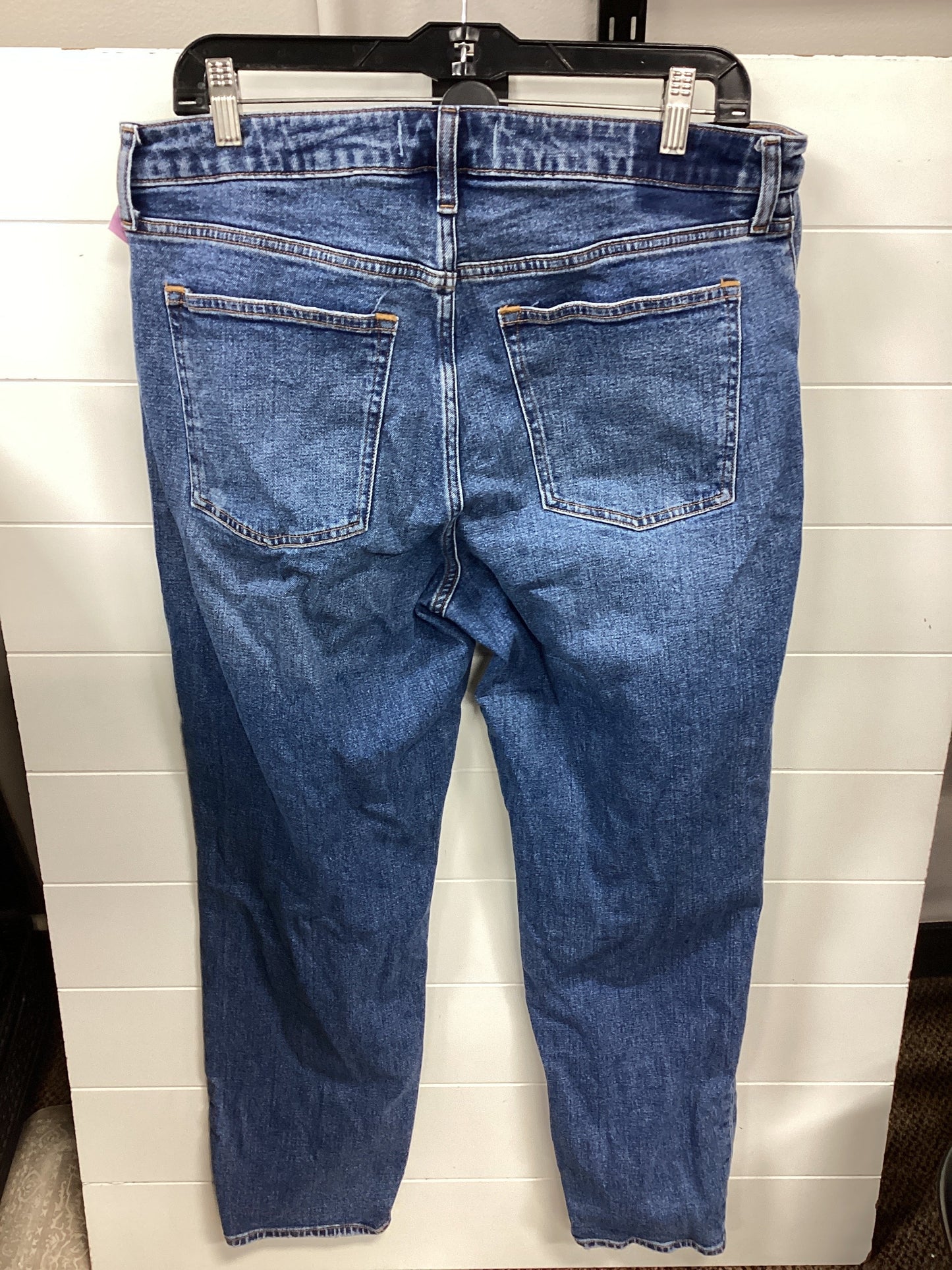 Jeans Straight By Abercrombie And Fitch In Blue Denim, Size:12