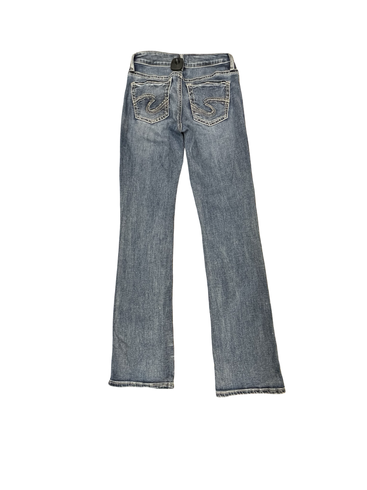 Jeans Straight By Silver In Blue Denim, Size:2