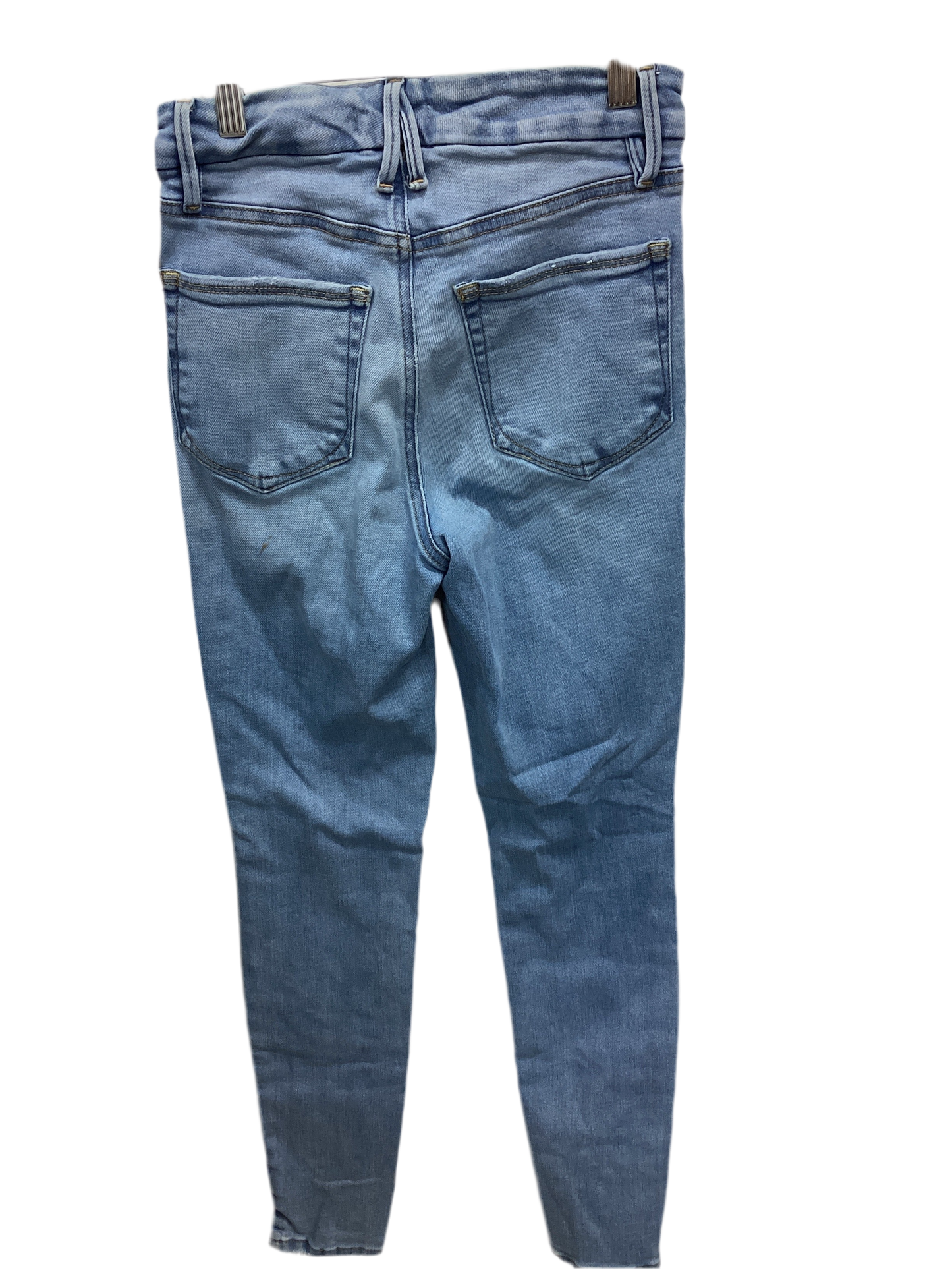 Jeans Skinny By Good American In Blue Denim, Size:0