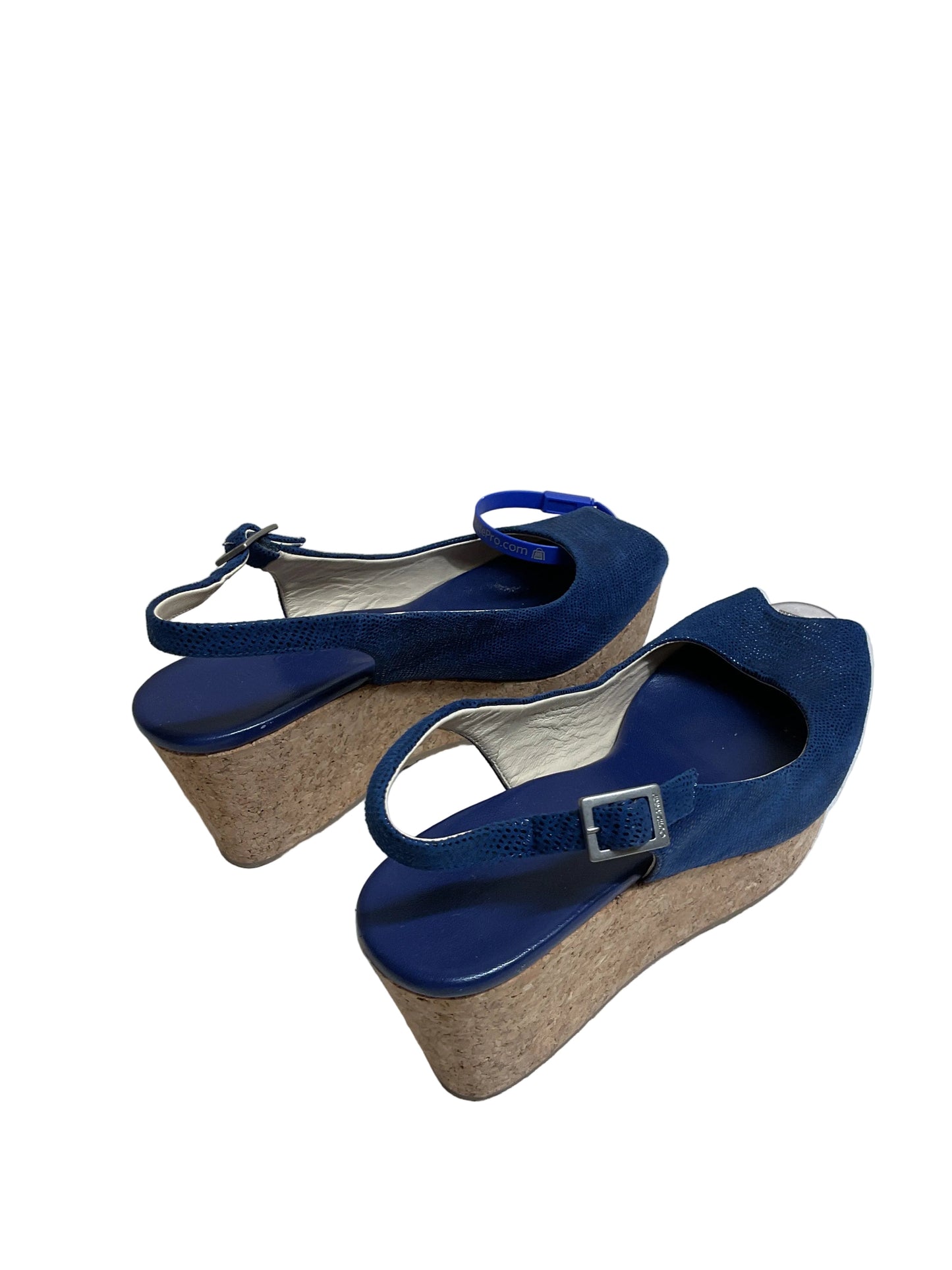Sandals Luxury Designer By Jimmy Choo In Blue, Size:7.5