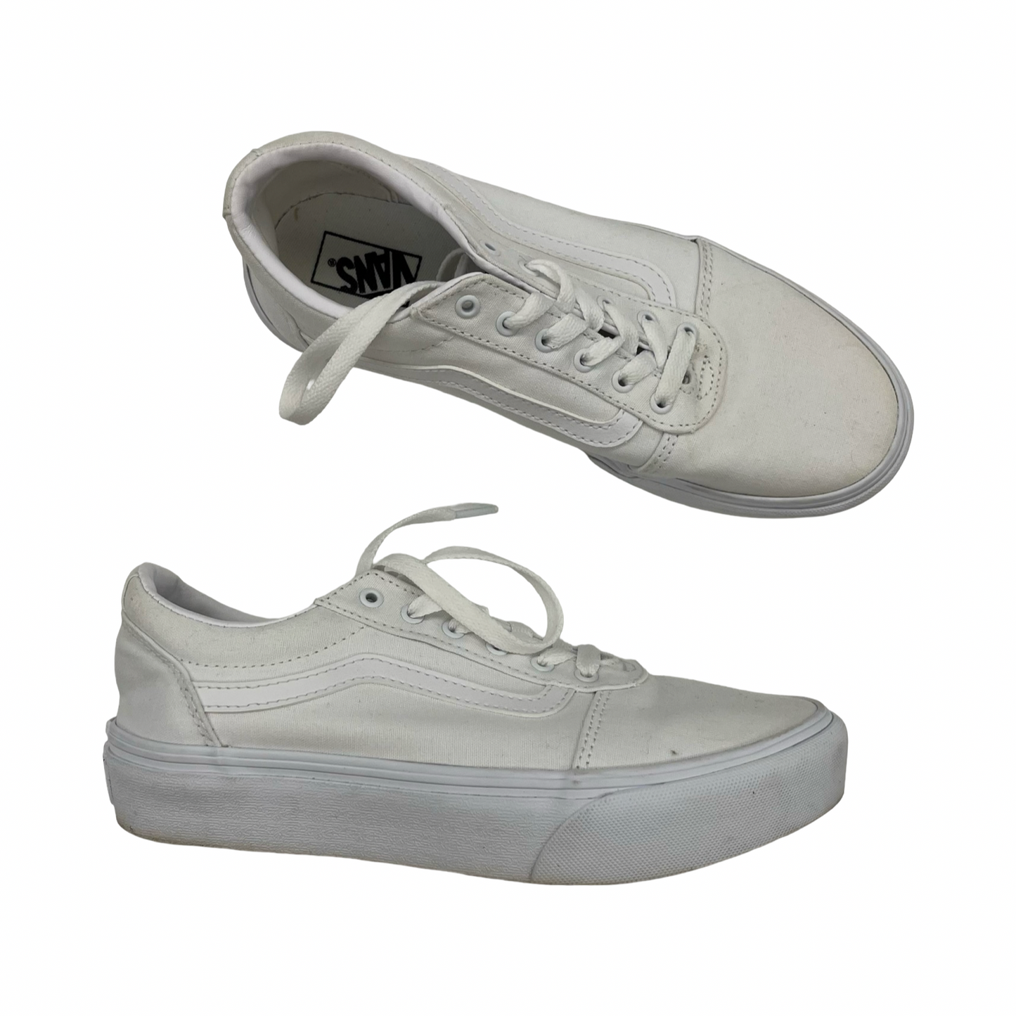 Shoes Sneakers By Vans In White, Size:5