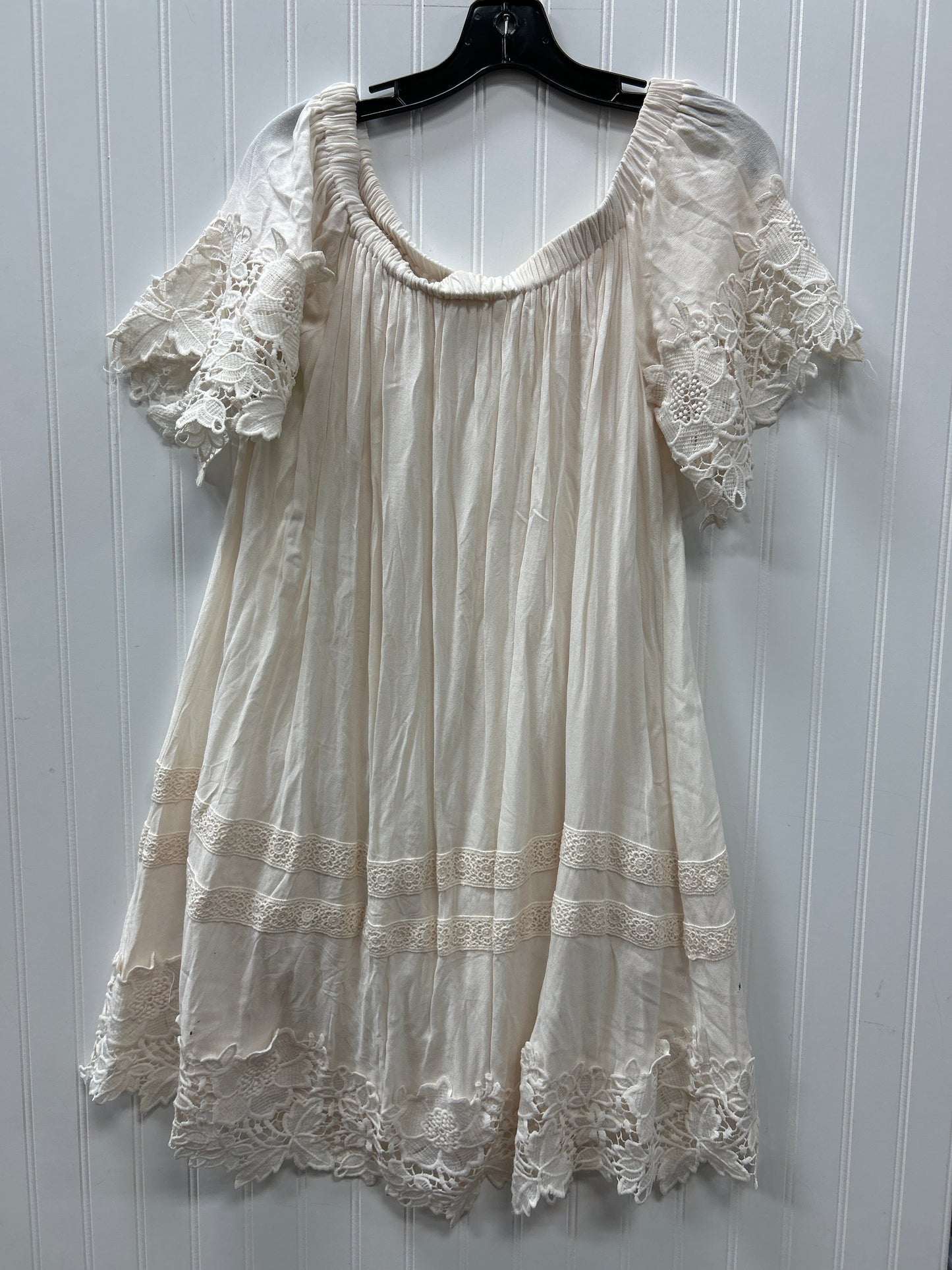 Dress Casual Short By Cmc In Cream, Size:Xxl