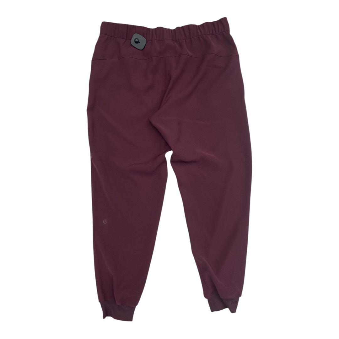 Athletic Pants By Lululemon In Purple, Size:12