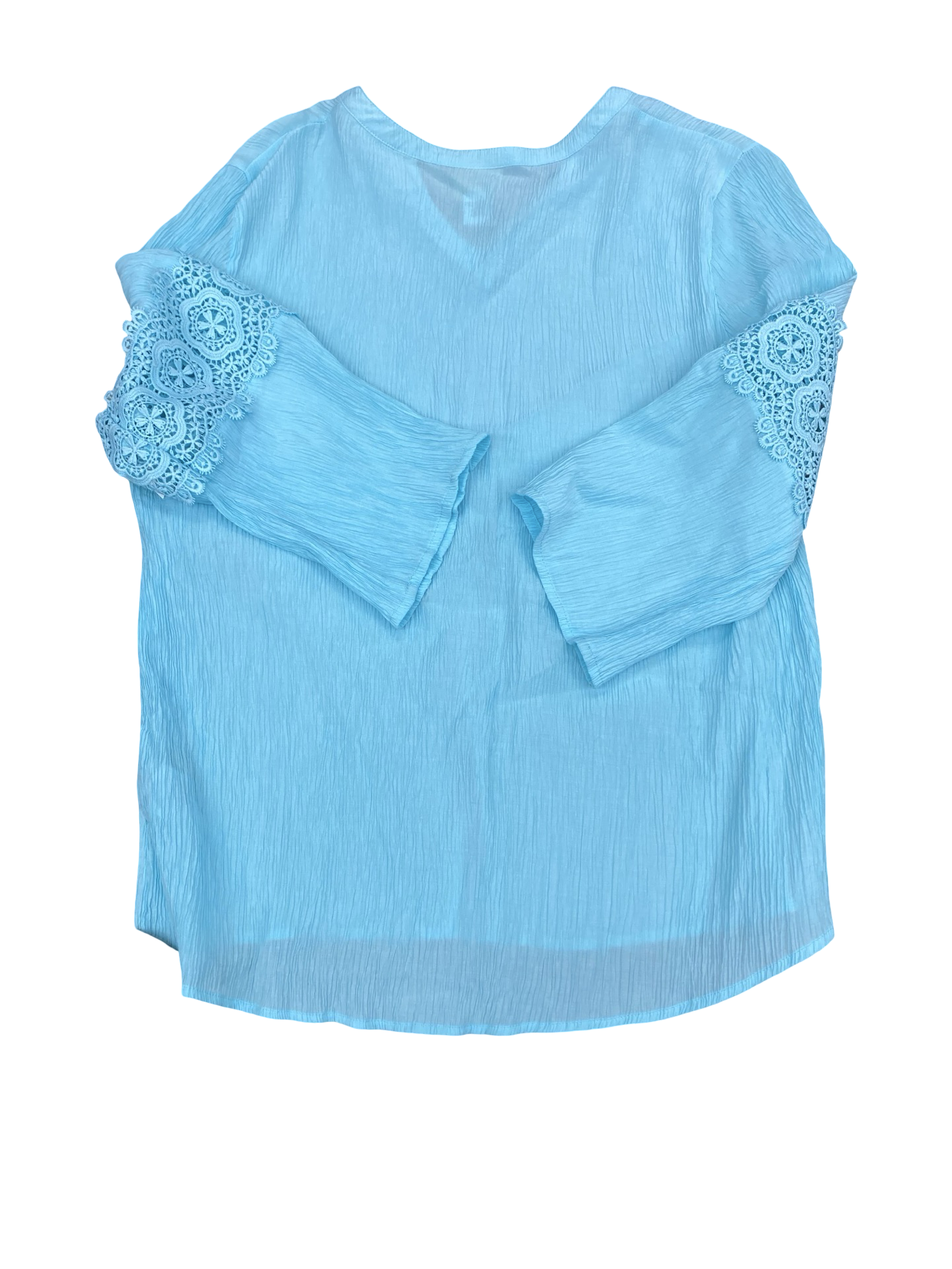 Top 3/4 Sleeve By Ruby Rd In Blue, Size:L