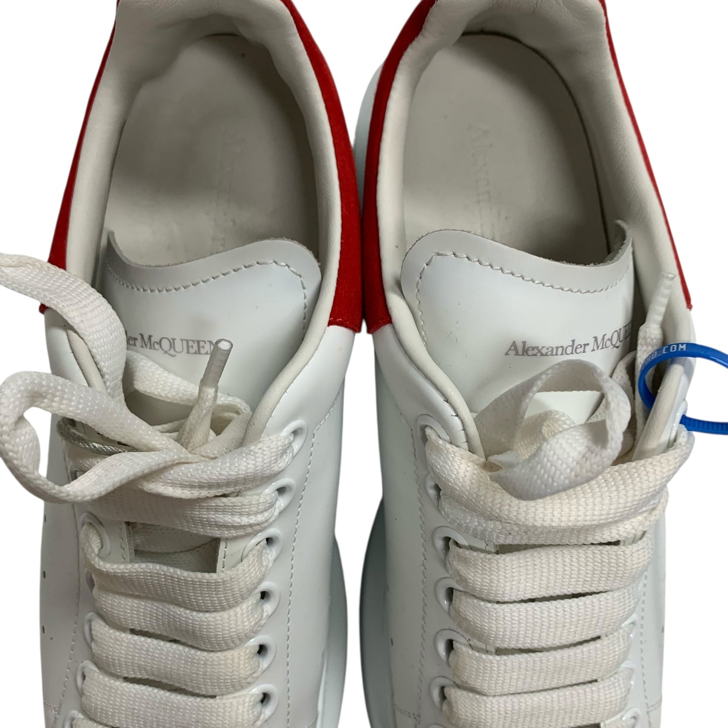 Shoes Luxury Designer By Alexander Mcqueen In Red & White, Size: 8