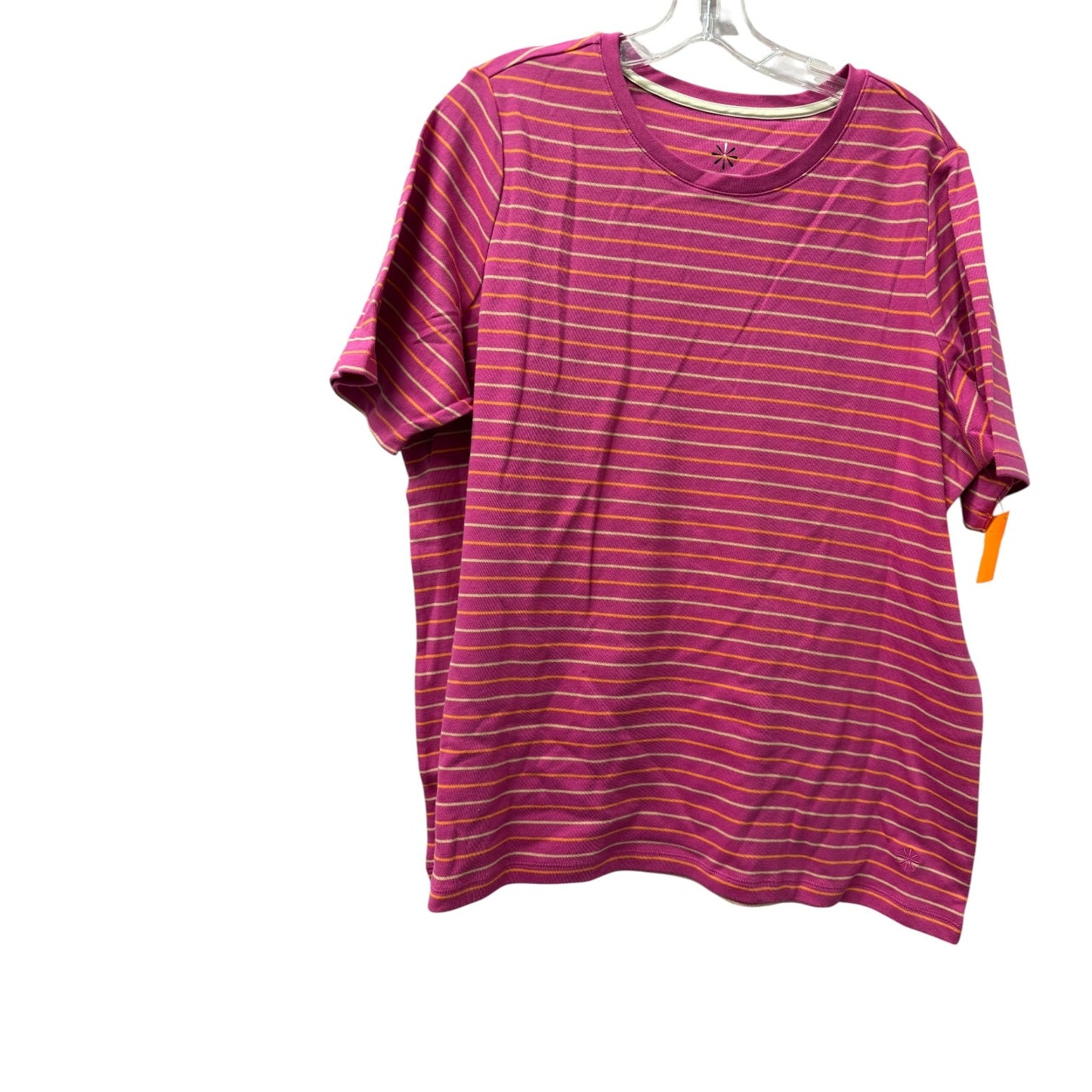Top Ss Basic By Lands End In Black, Size:2X