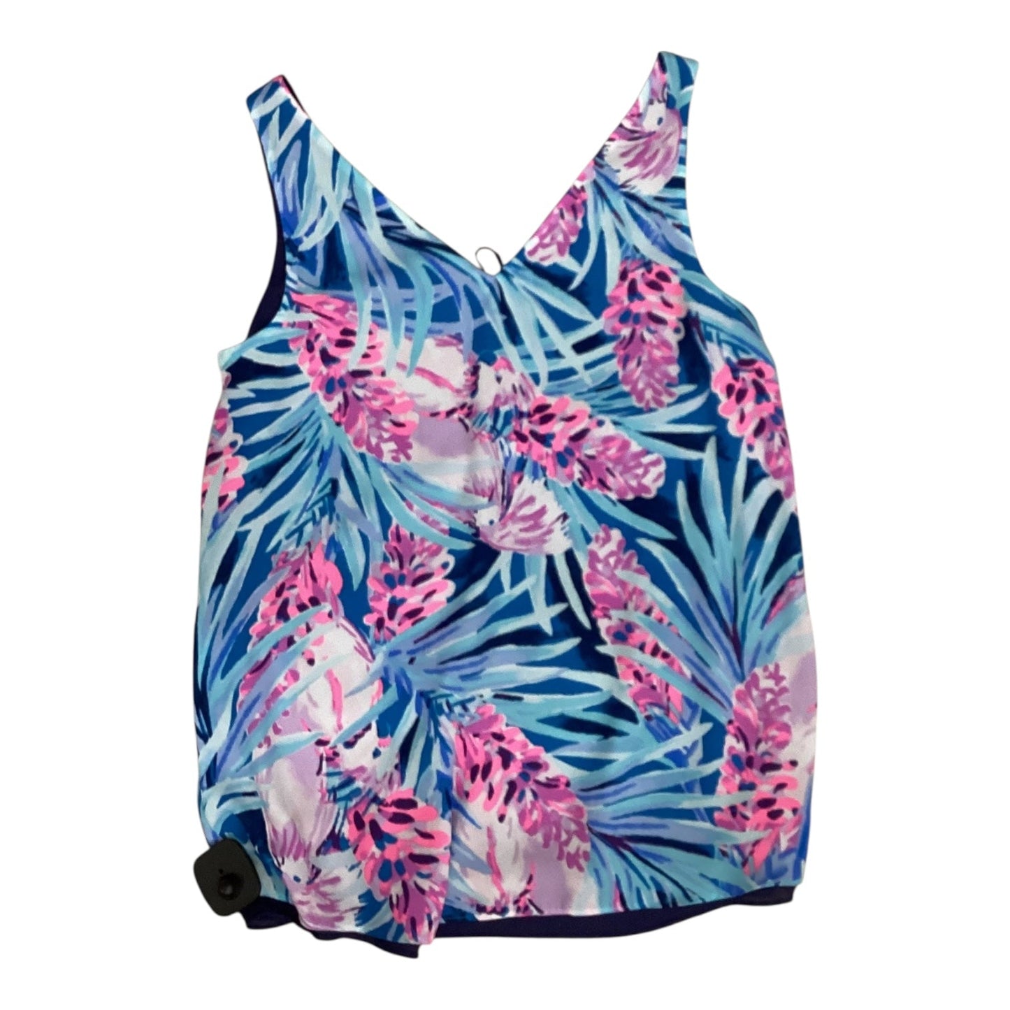 Tank Top Designer By Lilly Pulitzer In Pink & Purple, Size:S