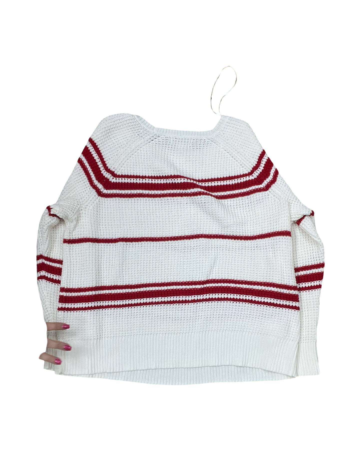 Sweater By Liz Claiborne In White, Size:L