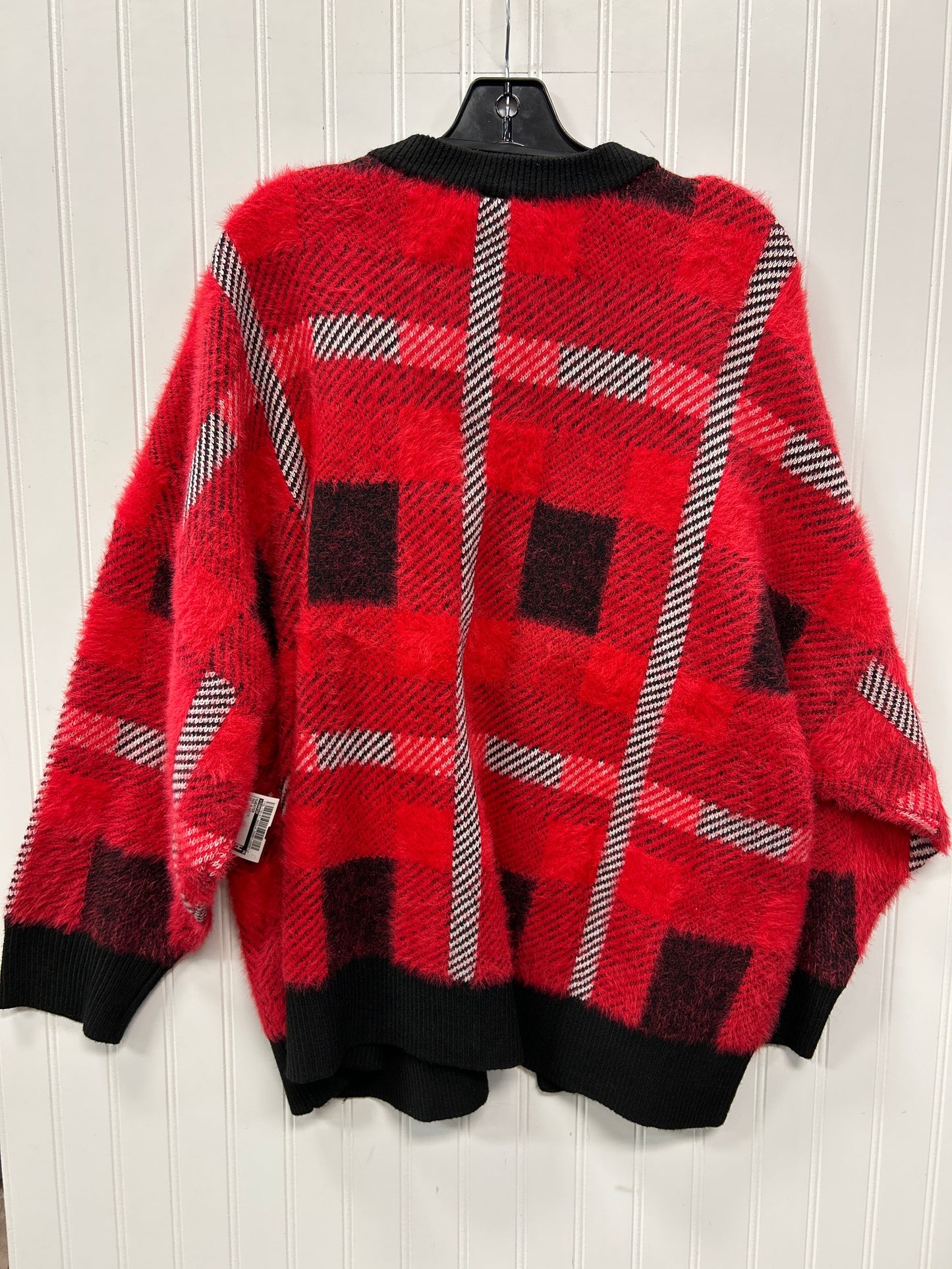 Sweater By Torrid In Red & White, Size:4X