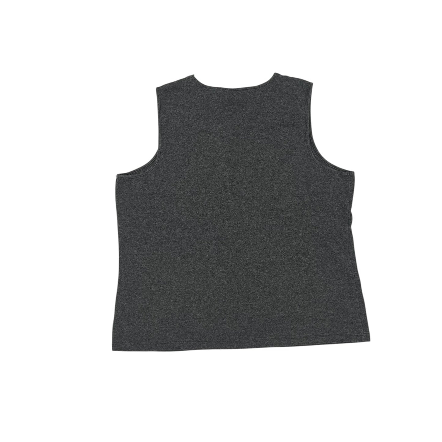 Tank Top By Laura Ashley In Grey, Size:1X