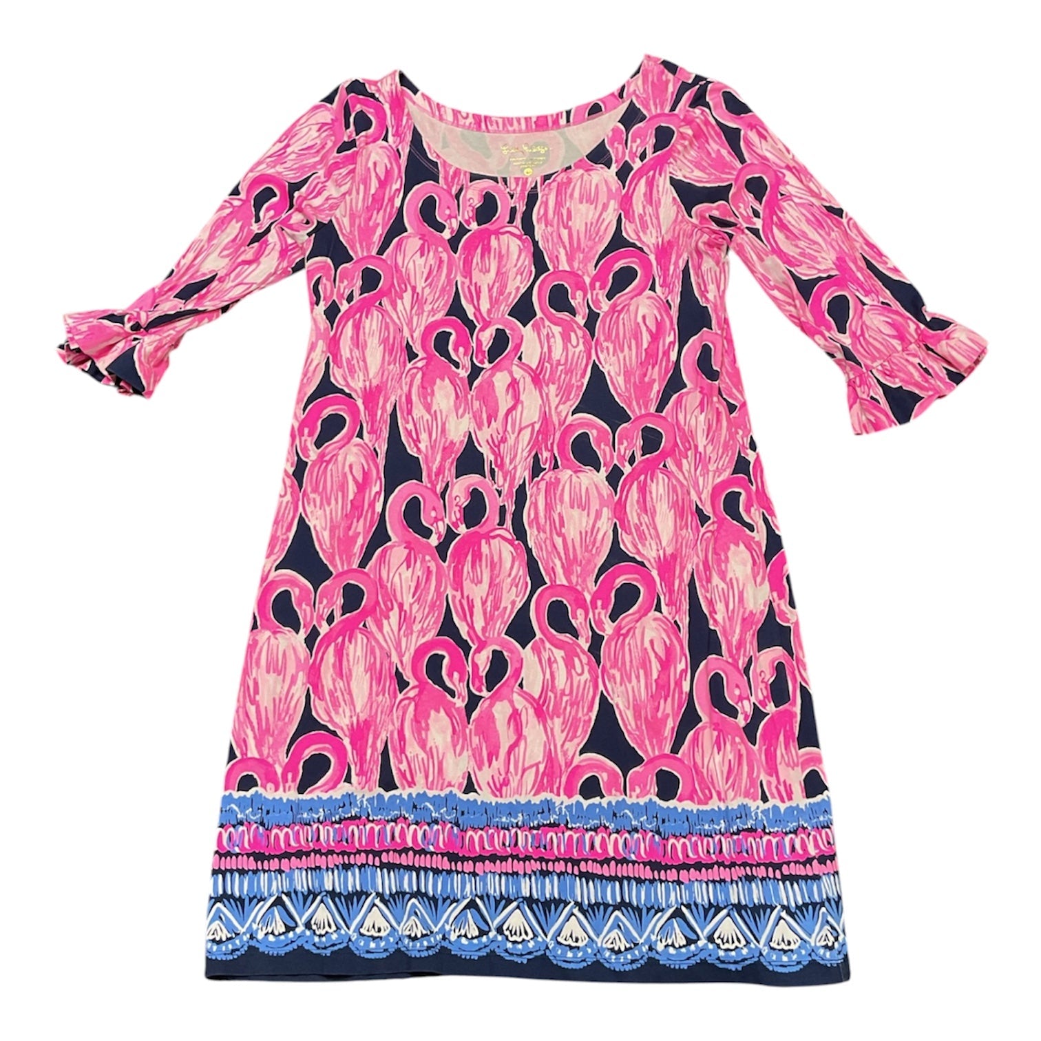 Dress Designer By Lilly Pulitzer In Blue & Pink, Size:L