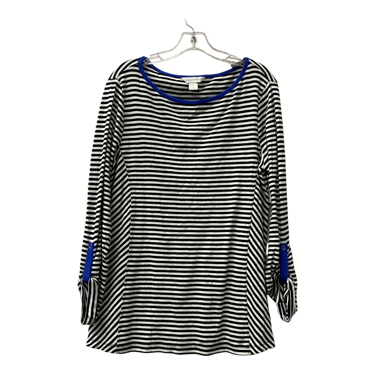 Top Ls Basic By Cj Banks In Black, Size:L