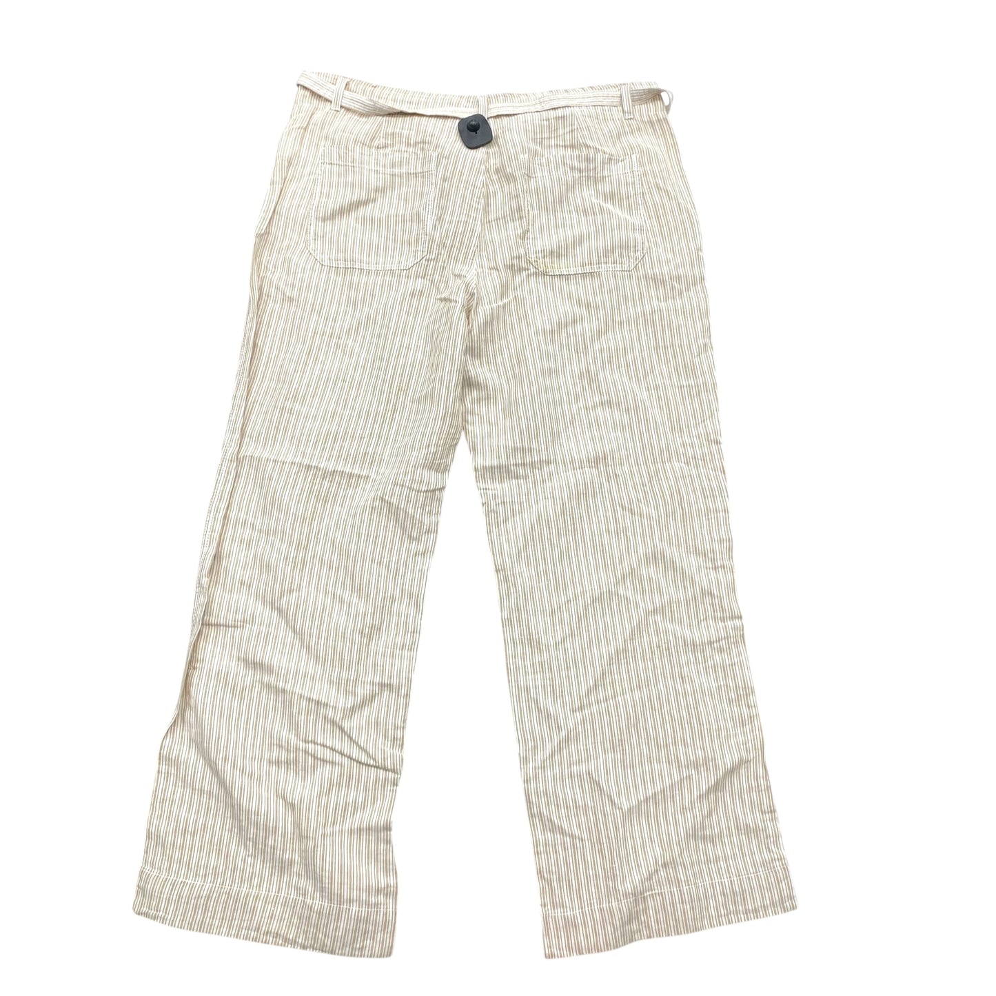 Pants Linen By Gap In Striped Pattern, Size:18
