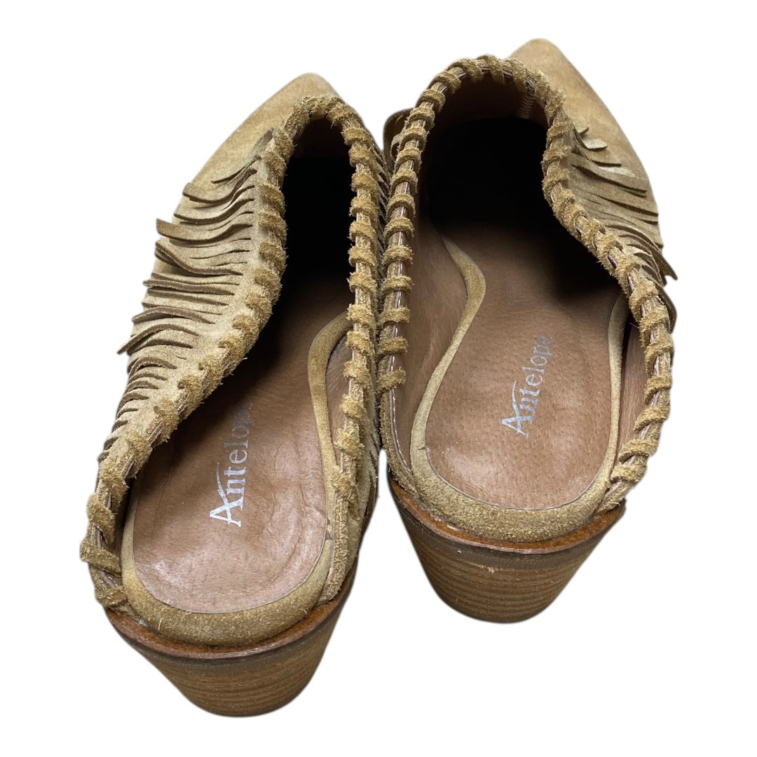 Shoes Heels Block By Cmc In Brown, Size:8.5