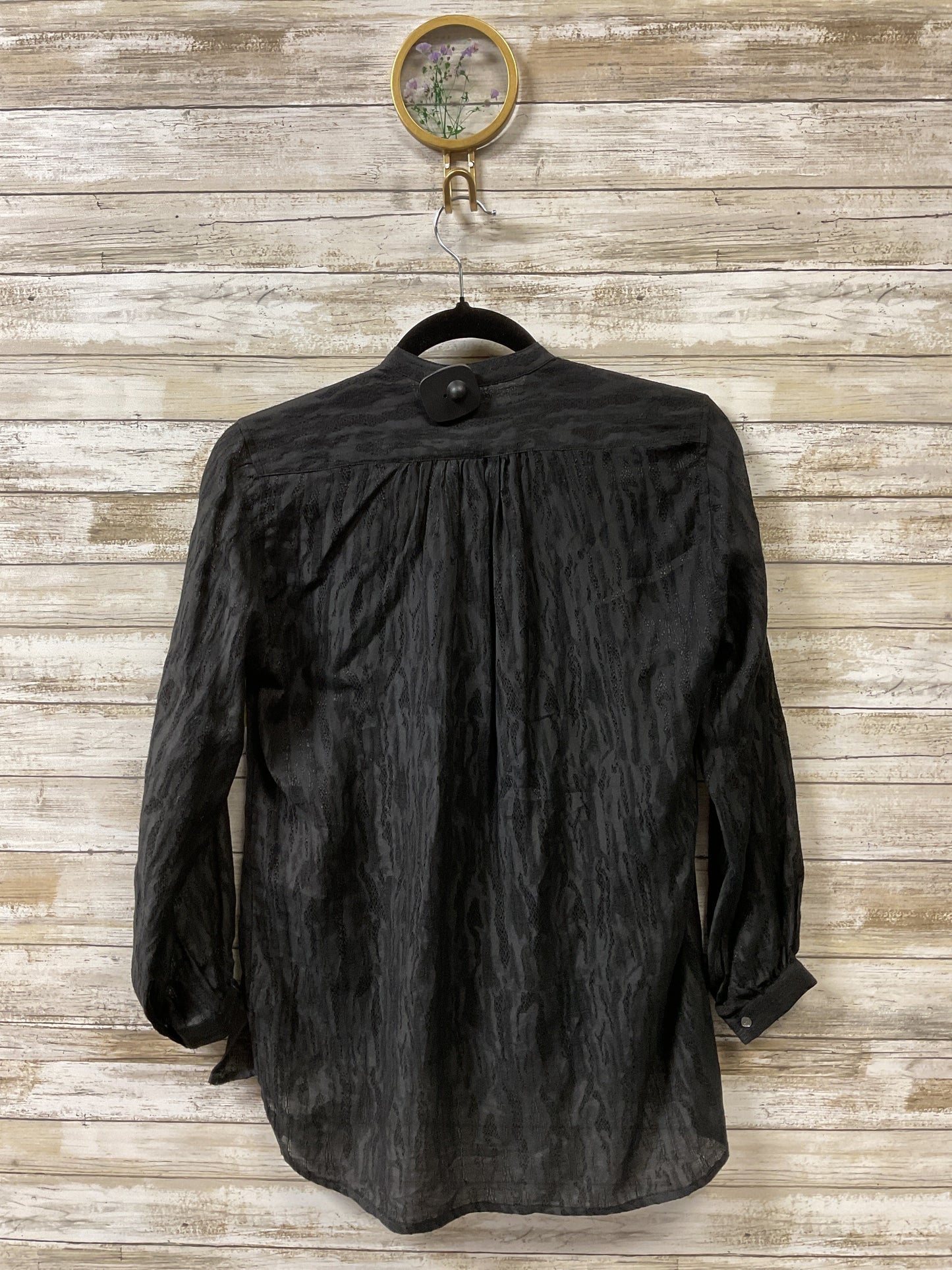 Blouse Ls By Nili Lotan In Black, Size:Xs