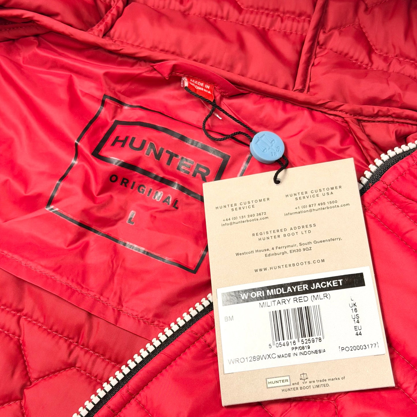 Jacket Puffer & Quilted By Hunter In Red, Size: L