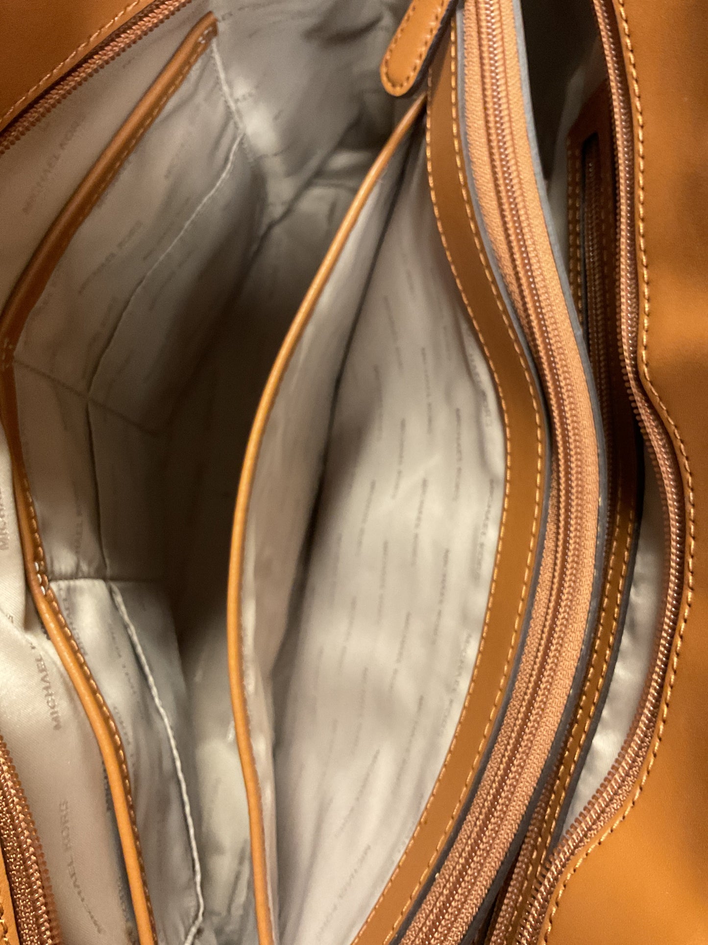 Tote Designer By Michael Kors In Brown, Size:Medium