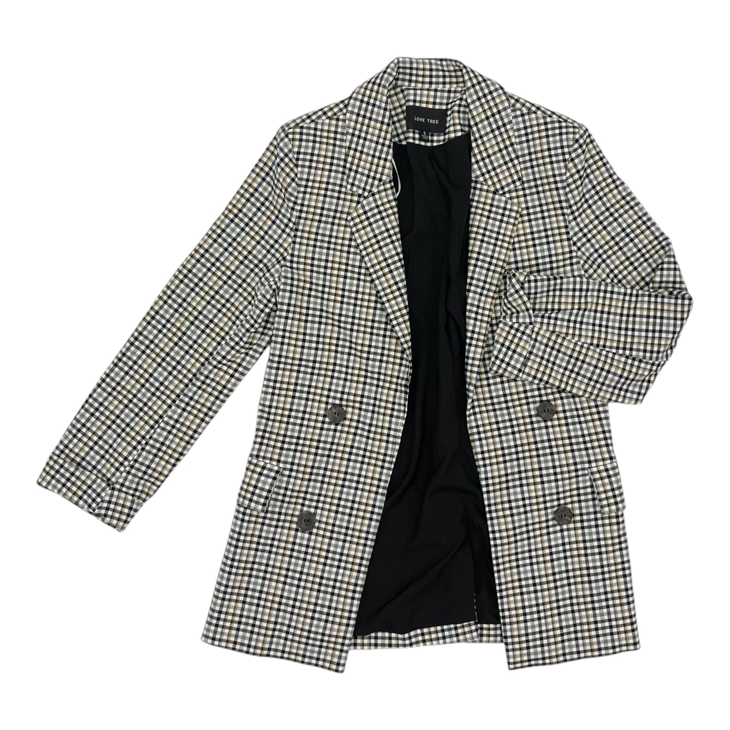 Blazer By Love Tree In Plaid Pattern, Size:S