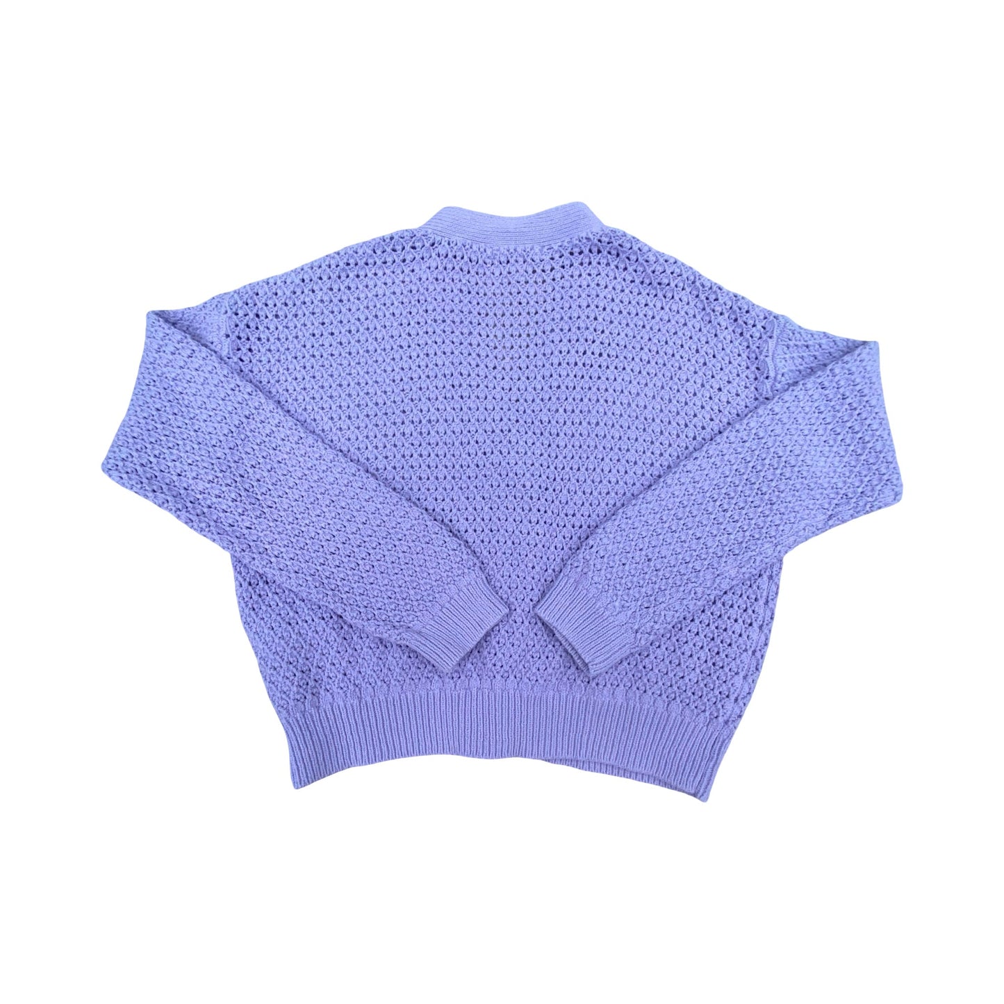 Sweater Cardigan By Madewell In Purple, Size:M