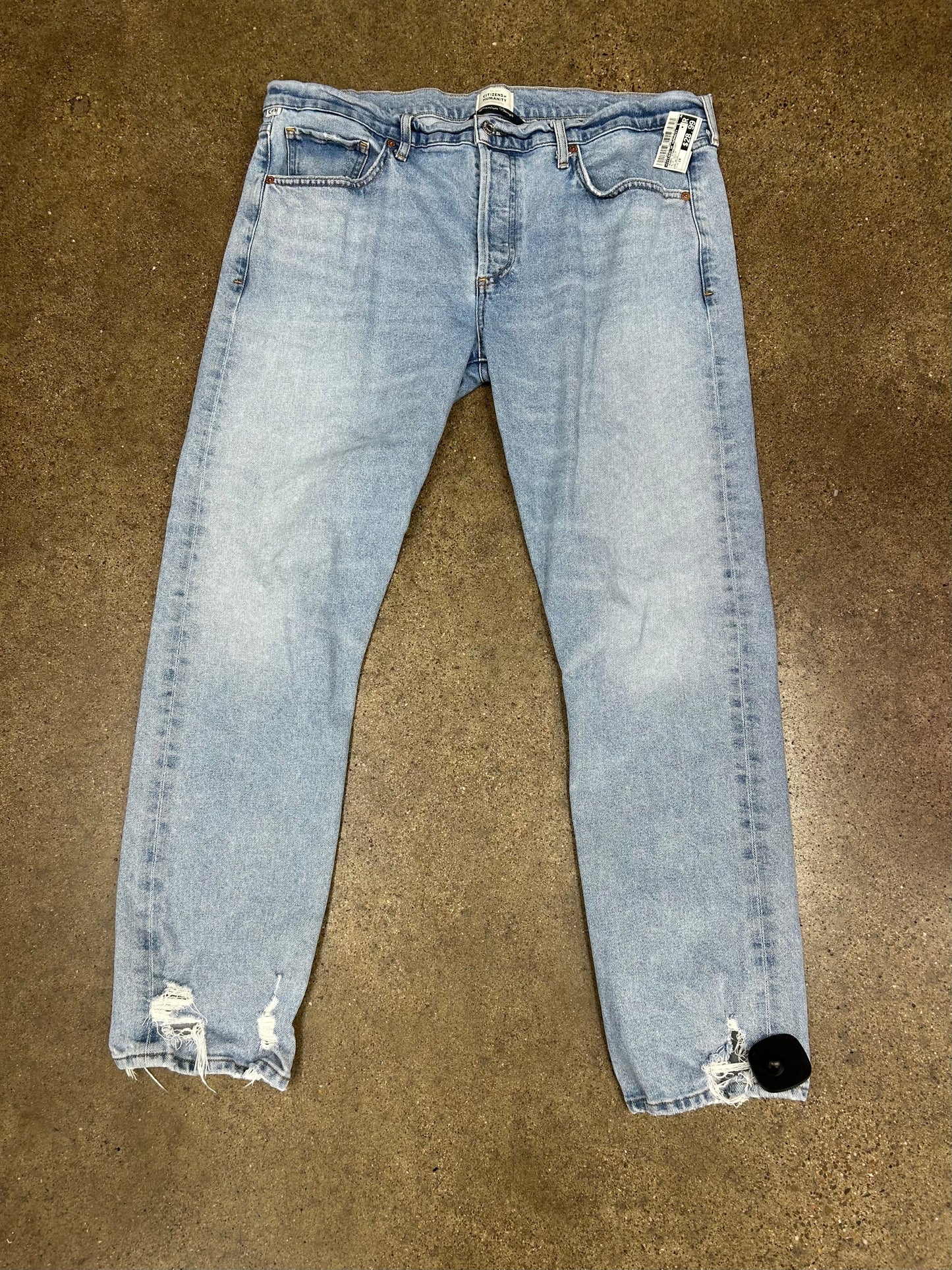 Jeans Straight By Citizens Of Humanity In Blue Denim, Size:14