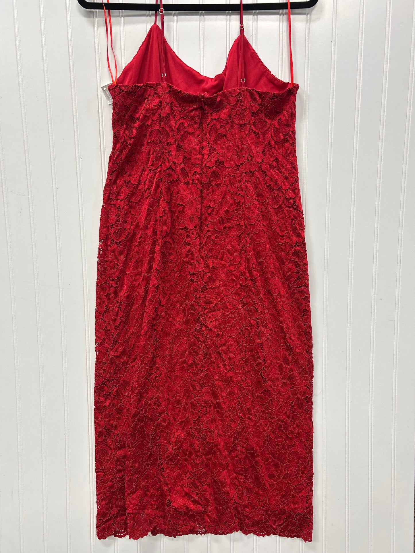 Dress Party Midi By Sam Edelman In Red, Size:12