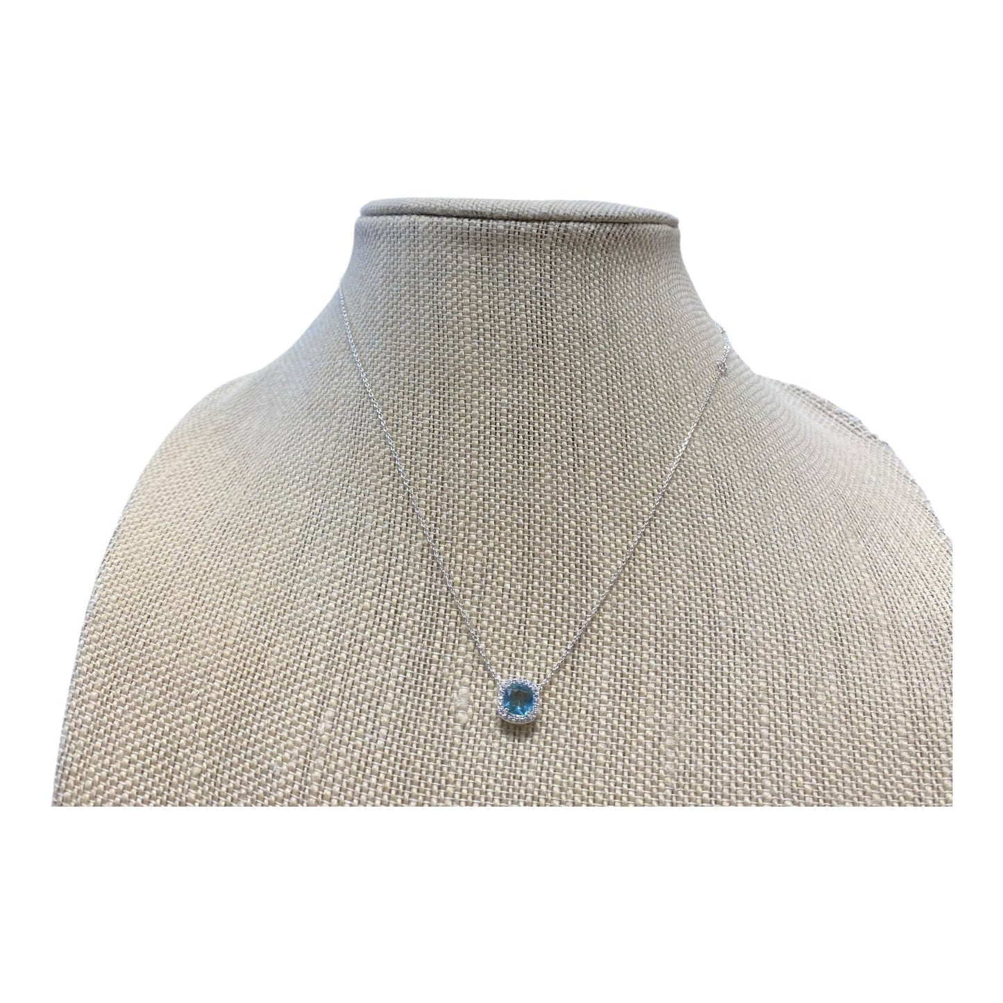 Necklace Pendant In Blue & Silver