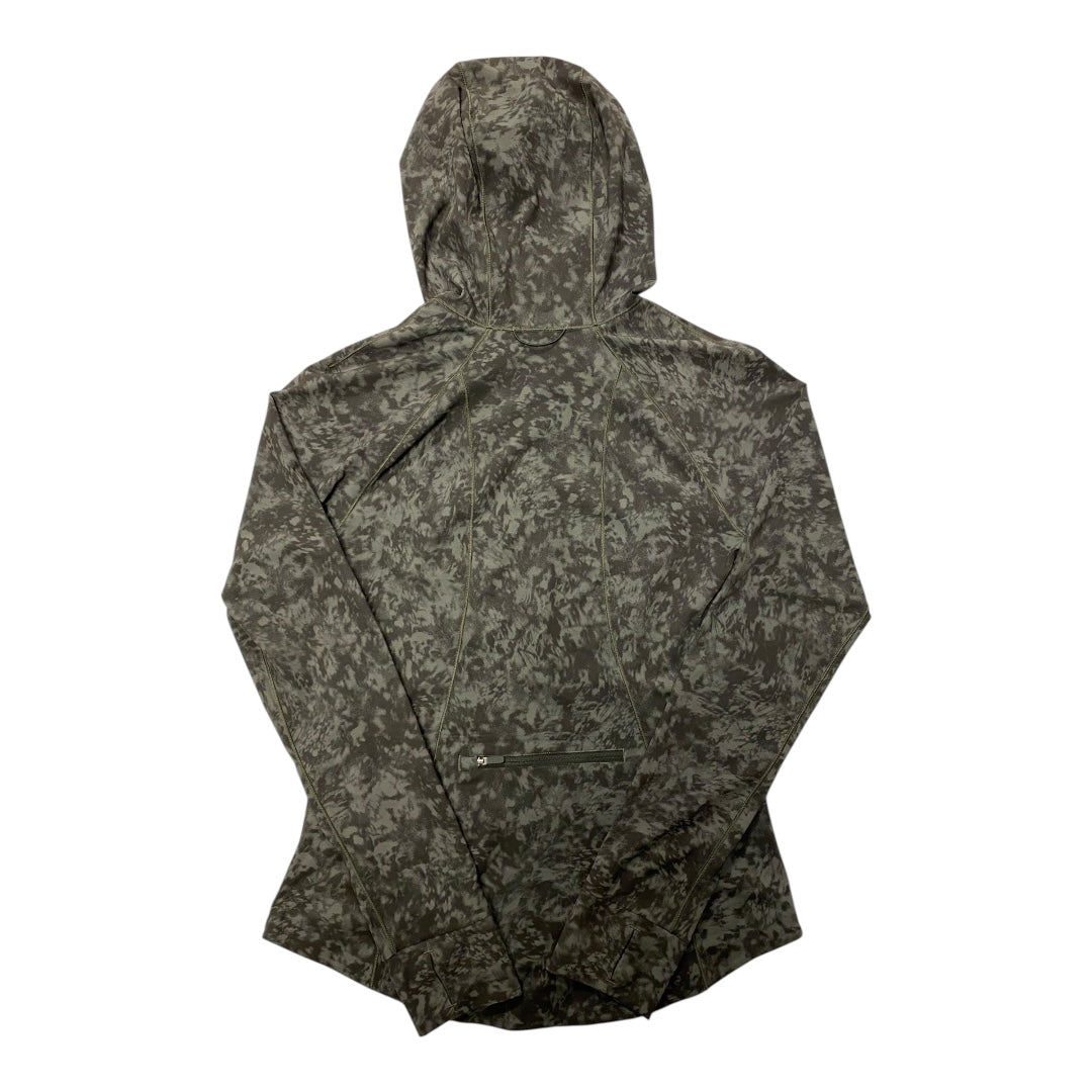 Athletic Jacket By Lululemon In Green, Size:6