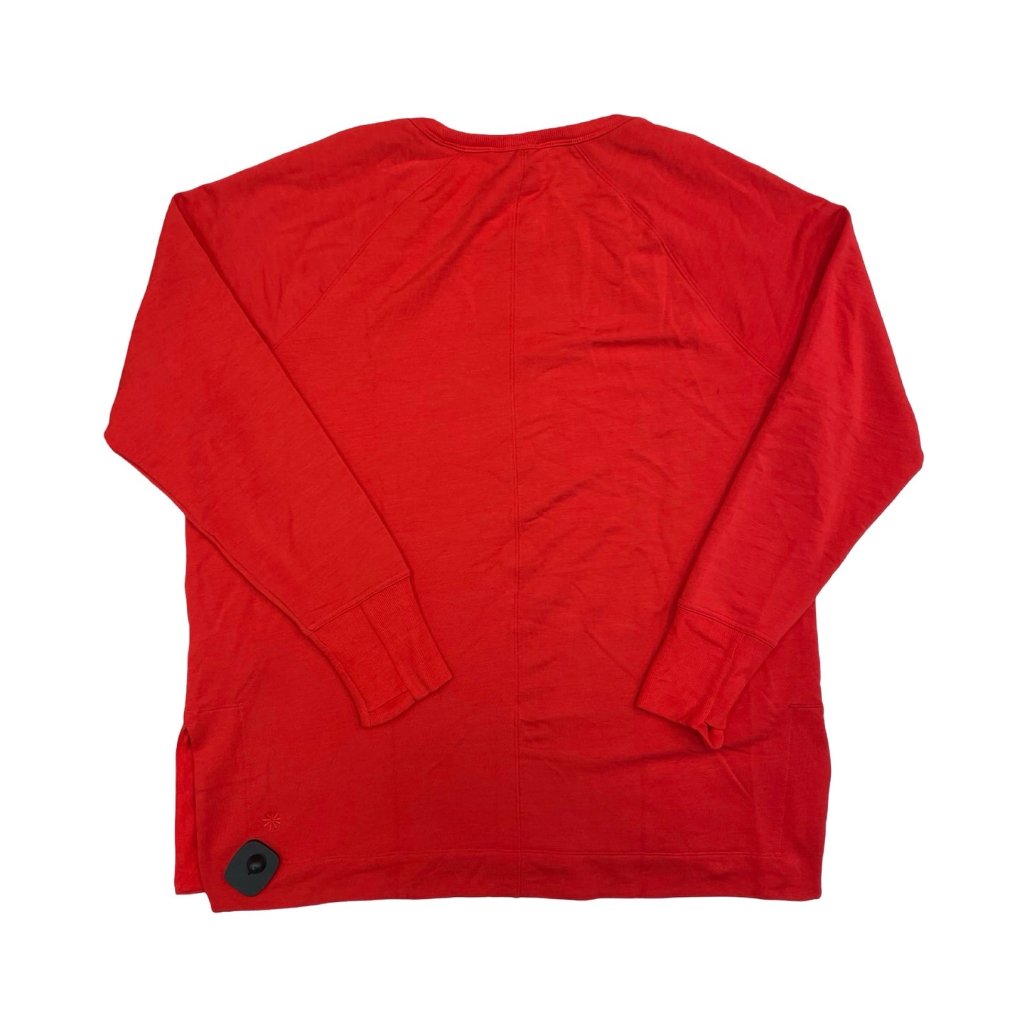 Athletic Top Ls Crewneck By Athleta In Red, Size:Xl