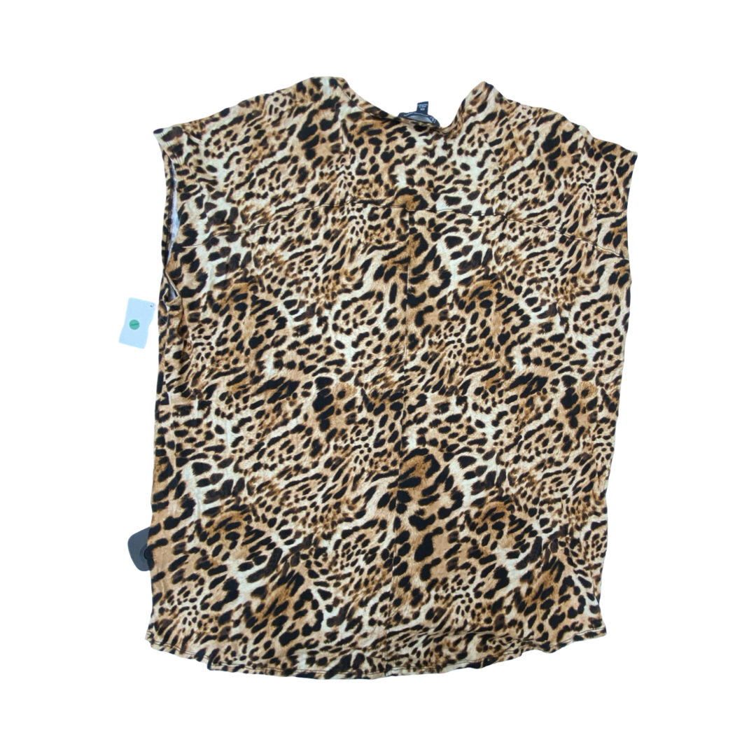 Top Ss By Inc In Animal Print, Size:Xxl