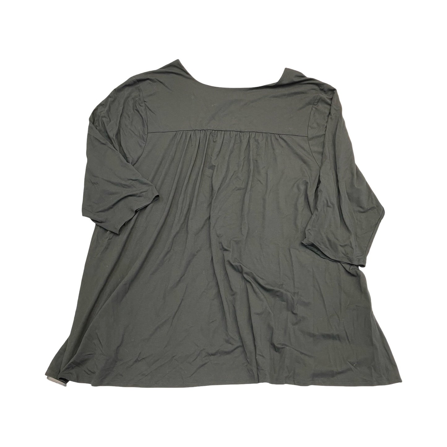 Top 3/4 Sleeve By J. Jill In Black, Size:4X