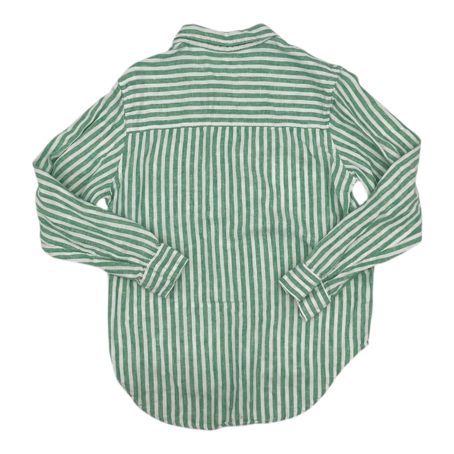 Blouse Ls By Universal Thread In Green & White, Size:Xs