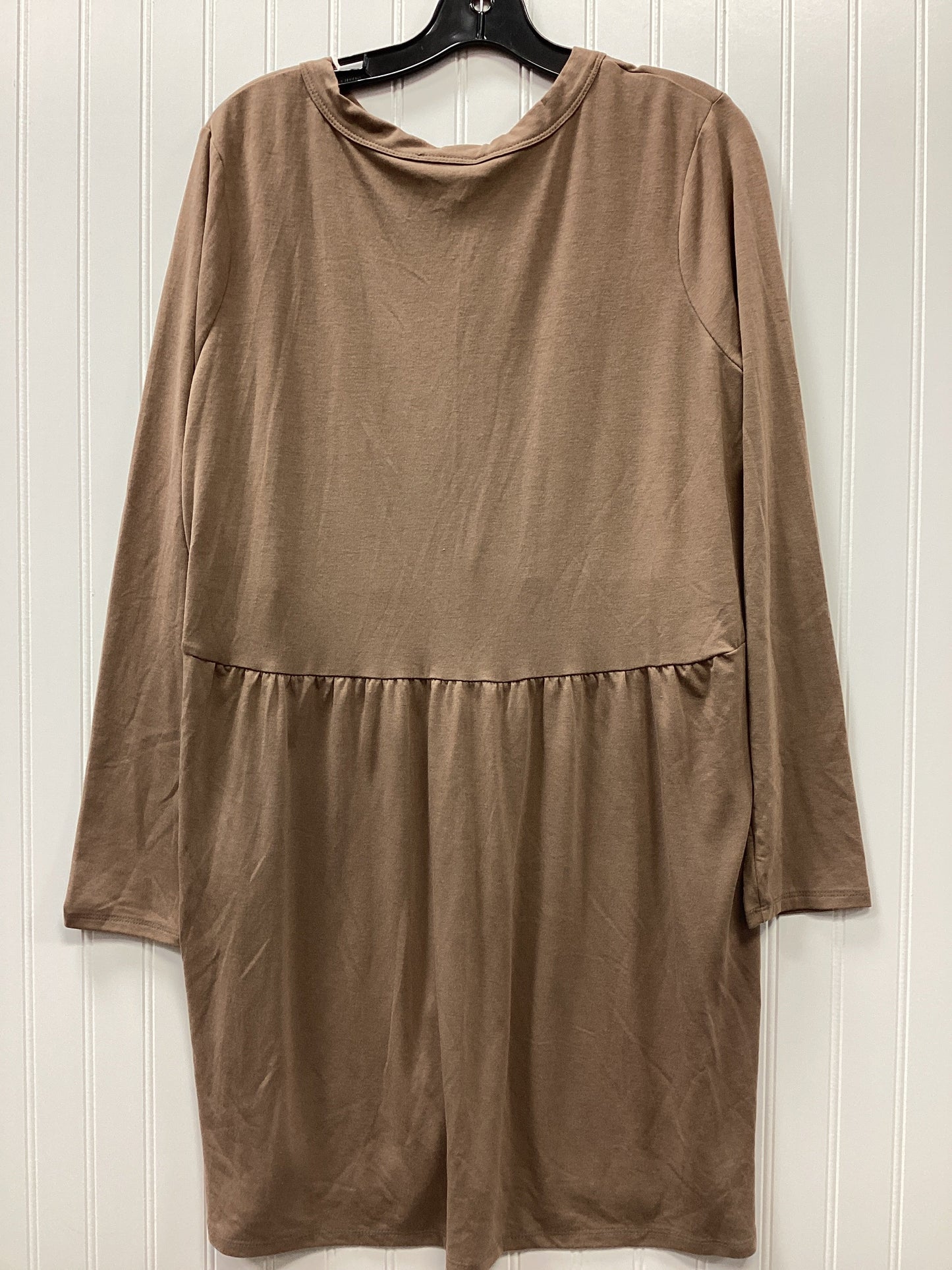 Dress Party Short By Zenana Outfitters In Brown, Size:1X