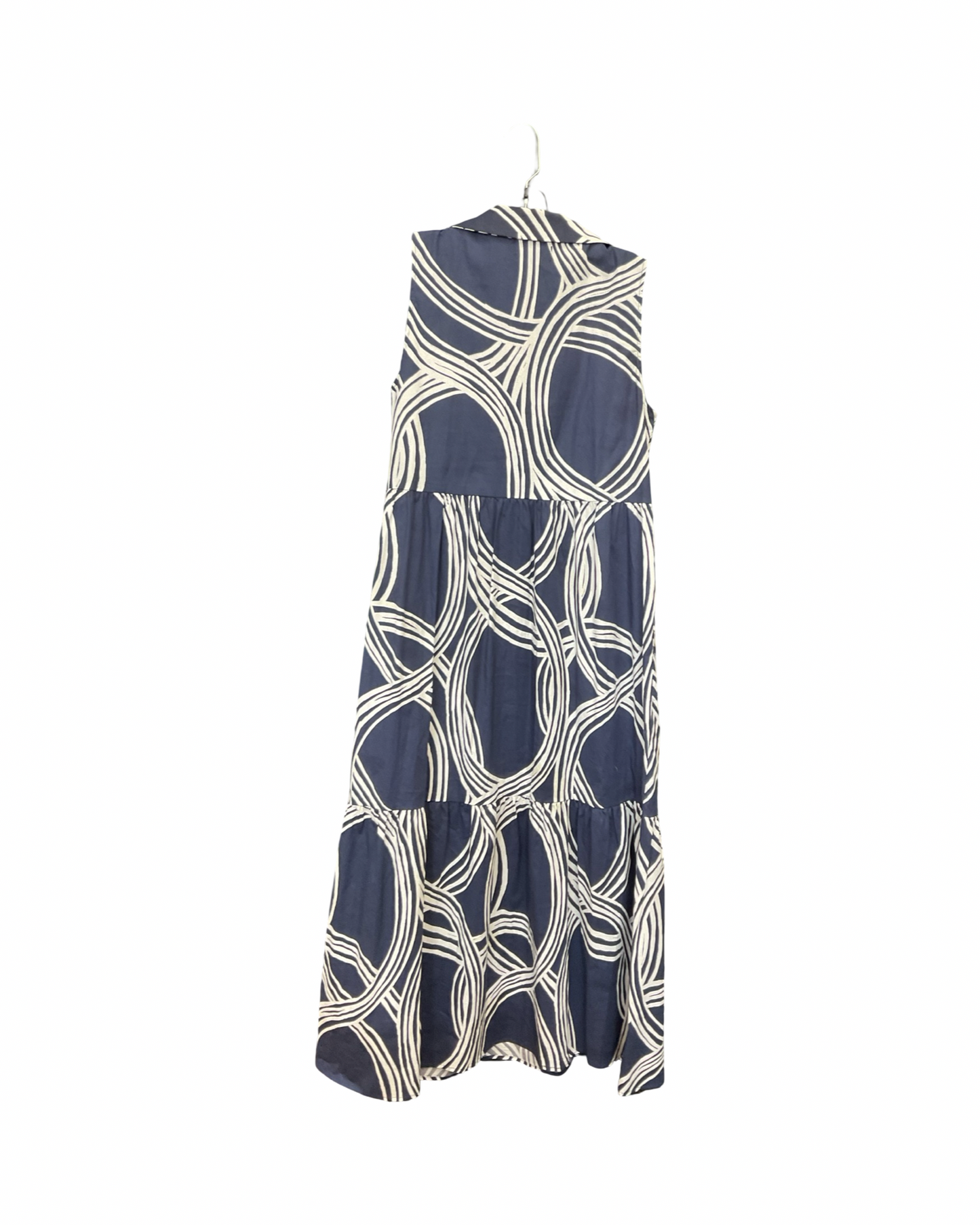 Dress Casual Midi By Rachel Zoe In Blue & White, Size:S