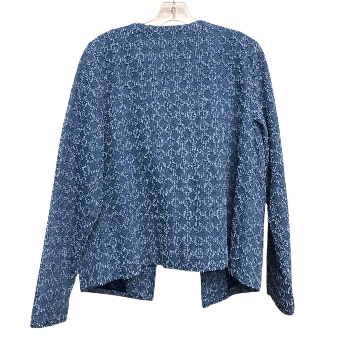 Blazer By Susan Graver In Blue, Size:M