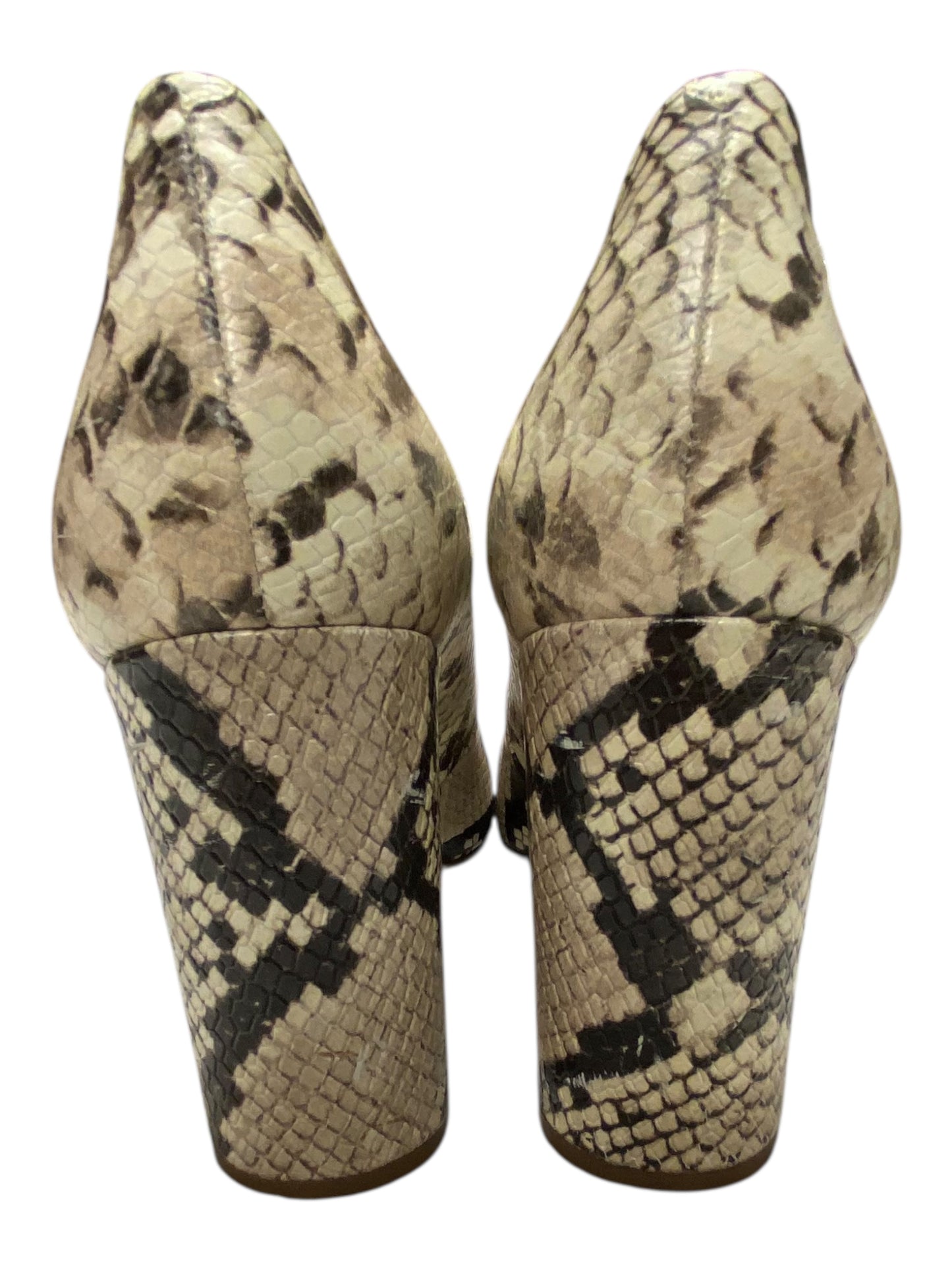 Shoes Heels Block By Banana Republic In Animal Print, Size:9.5