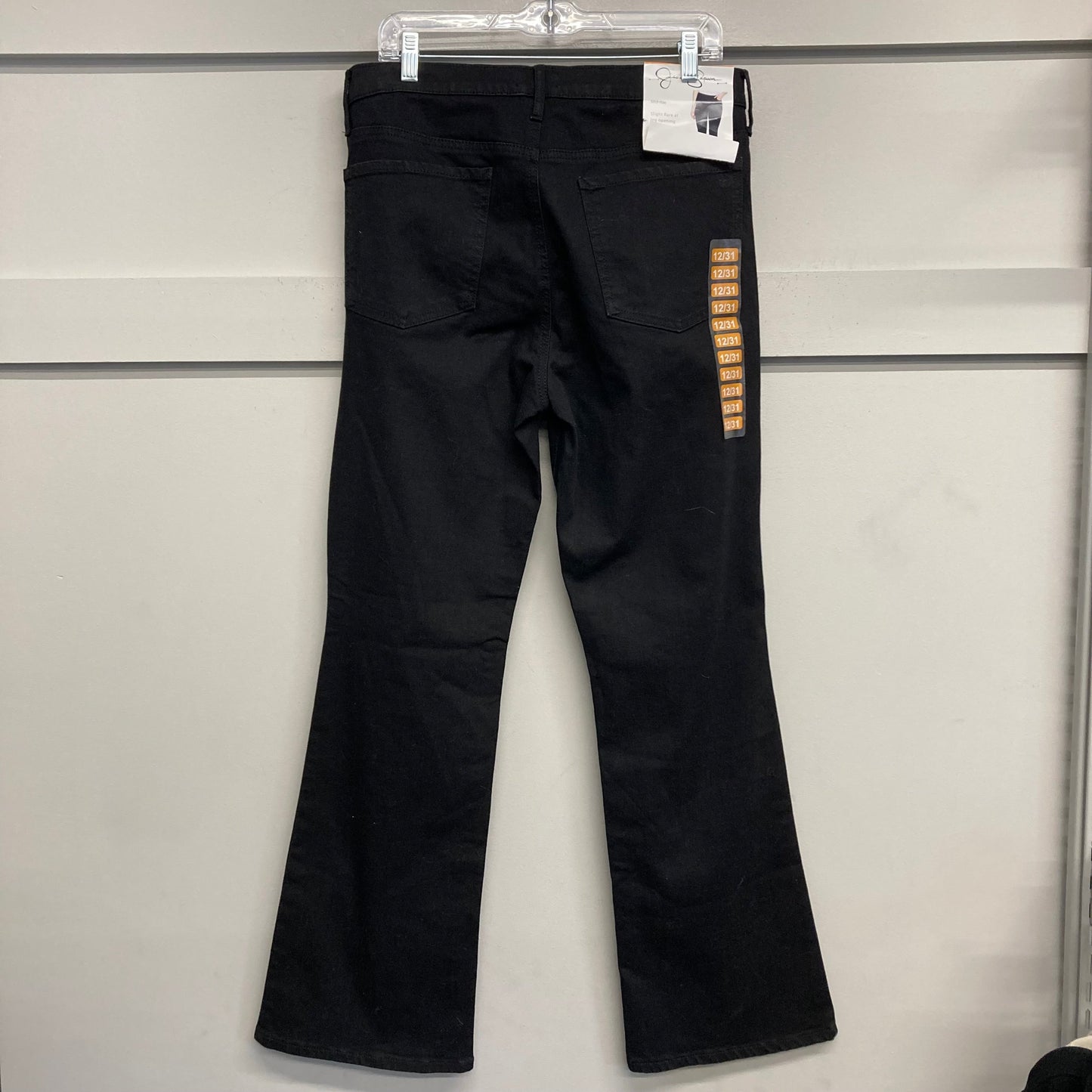 Jeans Boot Cut By Jessica Simpson In Black Denim, Size:12