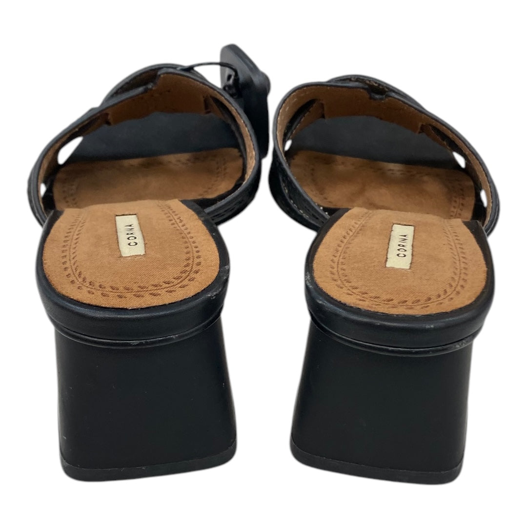 Sandals Heels Block By Corina In Black, Size:6
