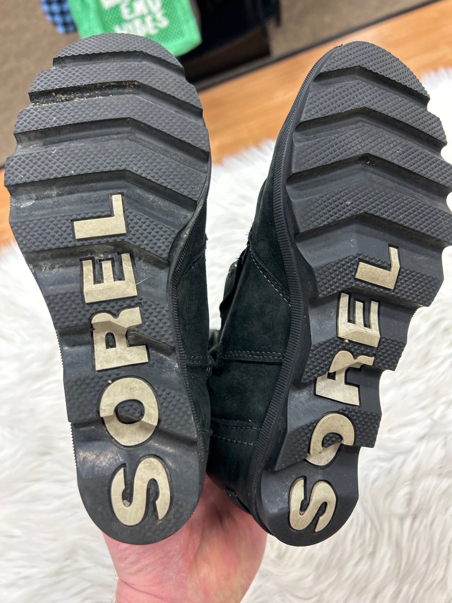 Boots Mid-Calf Heels By Sorel In Black, Size:8.5