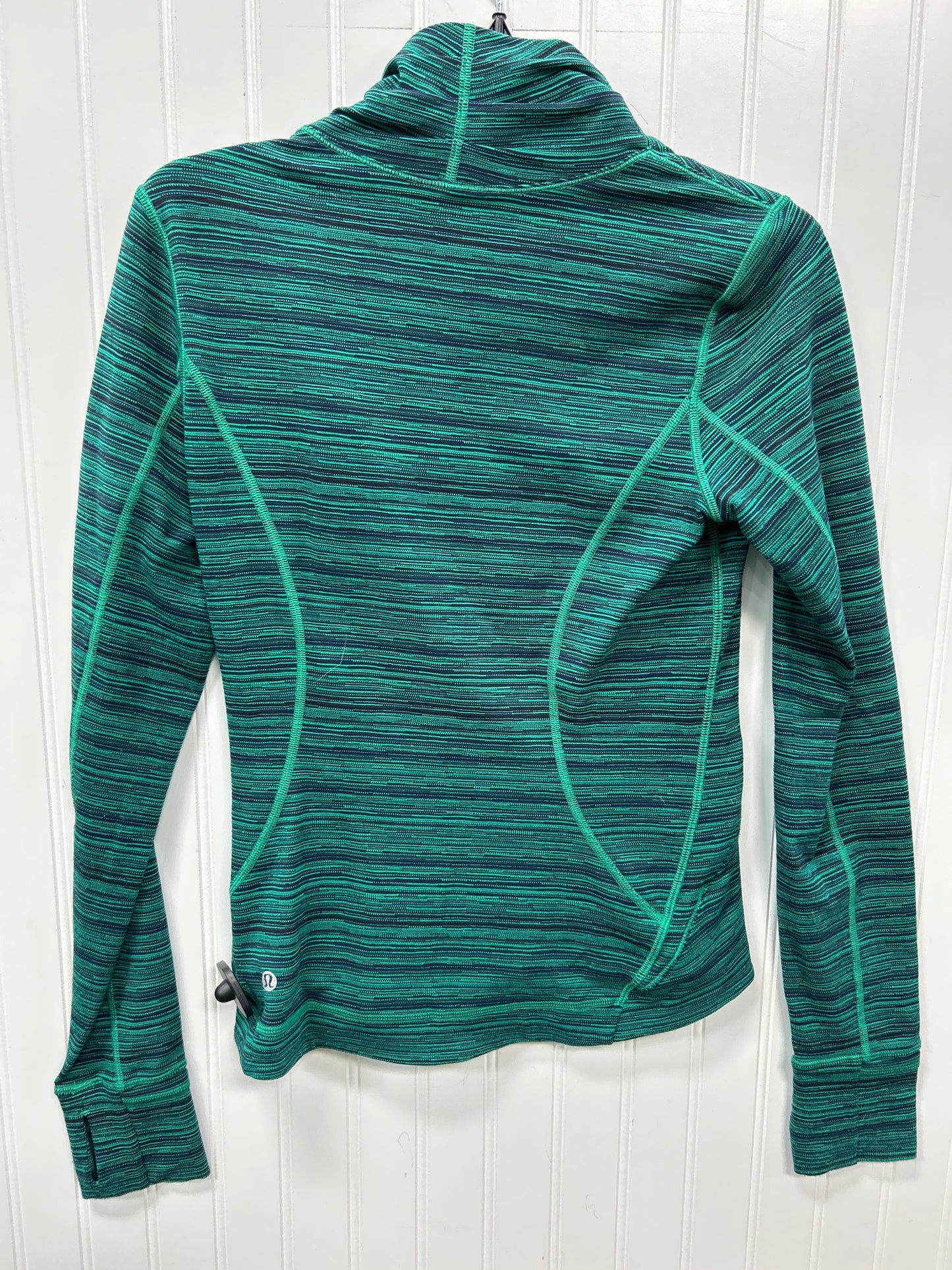 Athletic Jacket By Lululemon In Green, Size:6