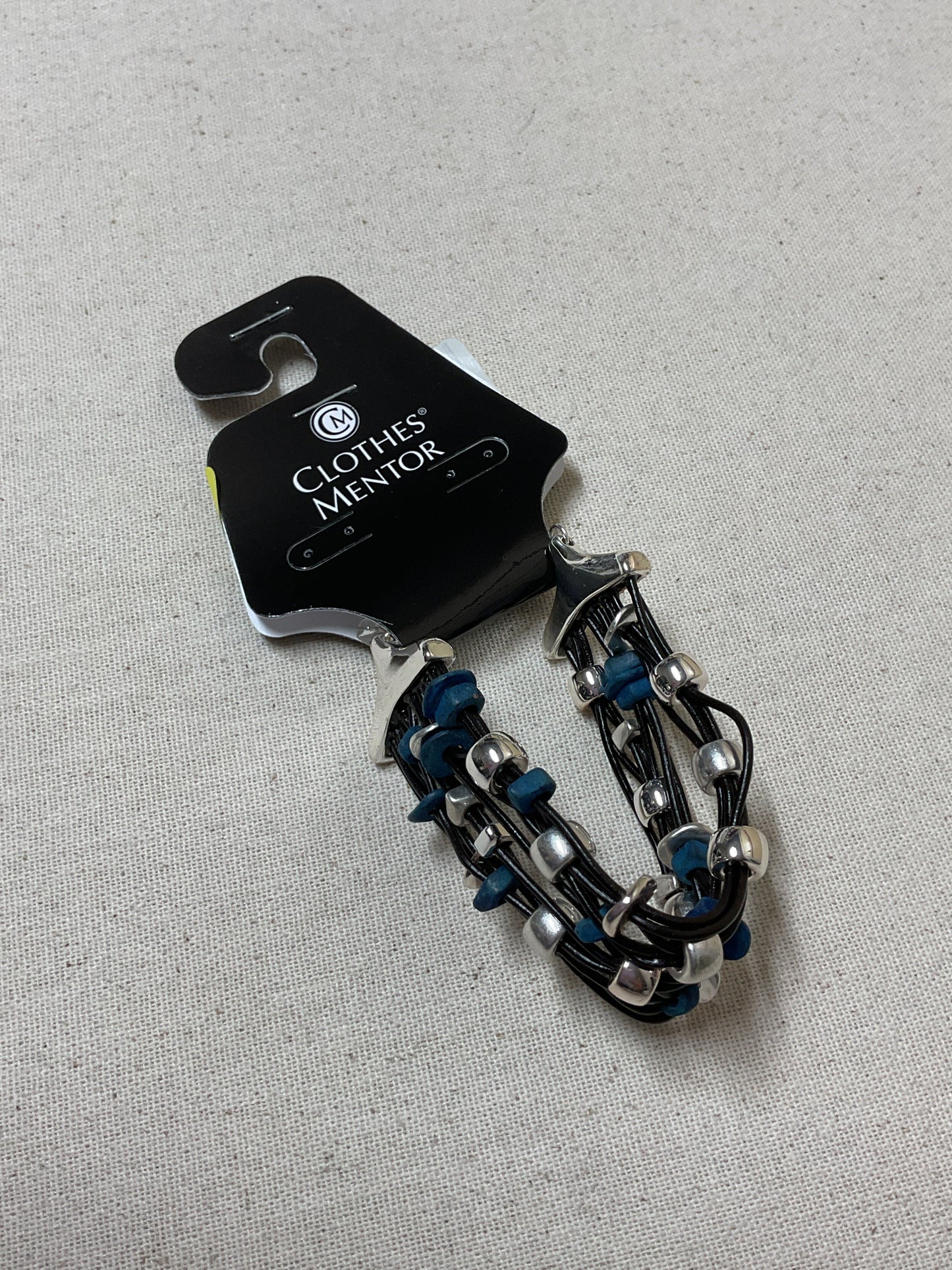 Bracelet Beaded By Cmb In Blue & Silver