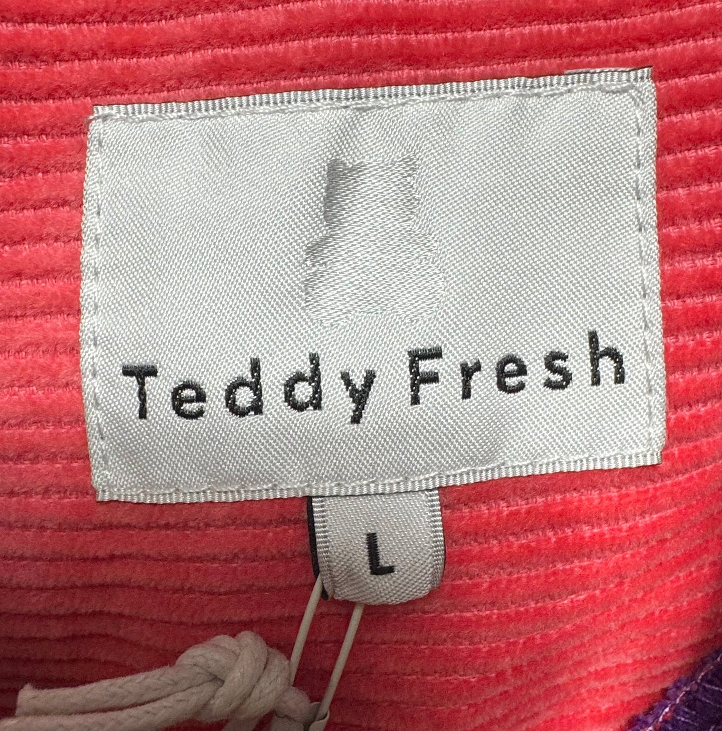 Jacket Other By Teddy Fresh In Pink & Purple, Size: L