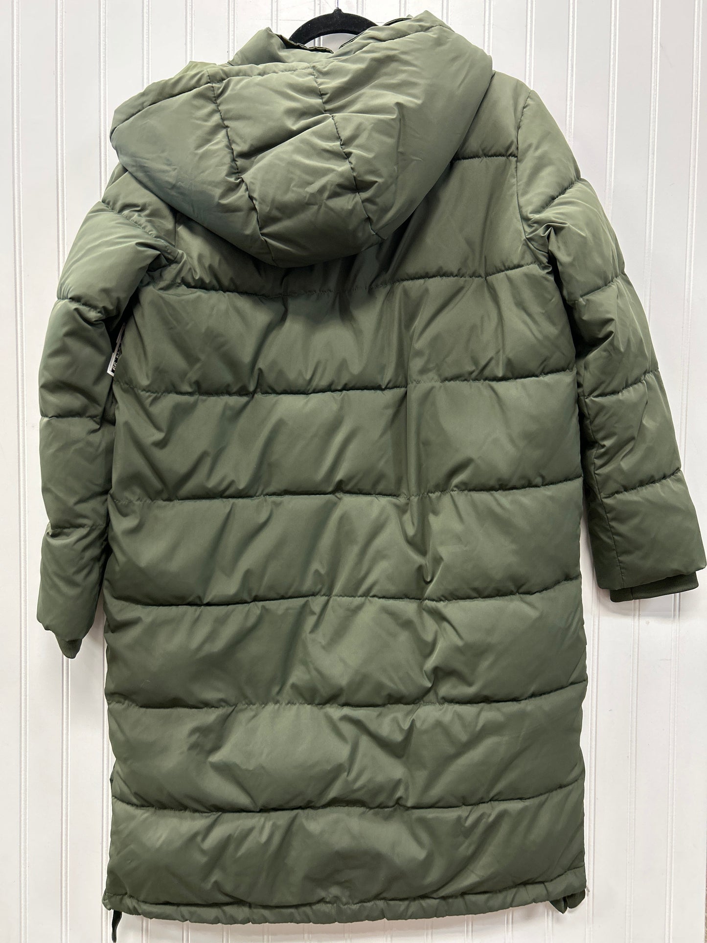 Coat Puffer & Quilted By Express In Green, Size:M