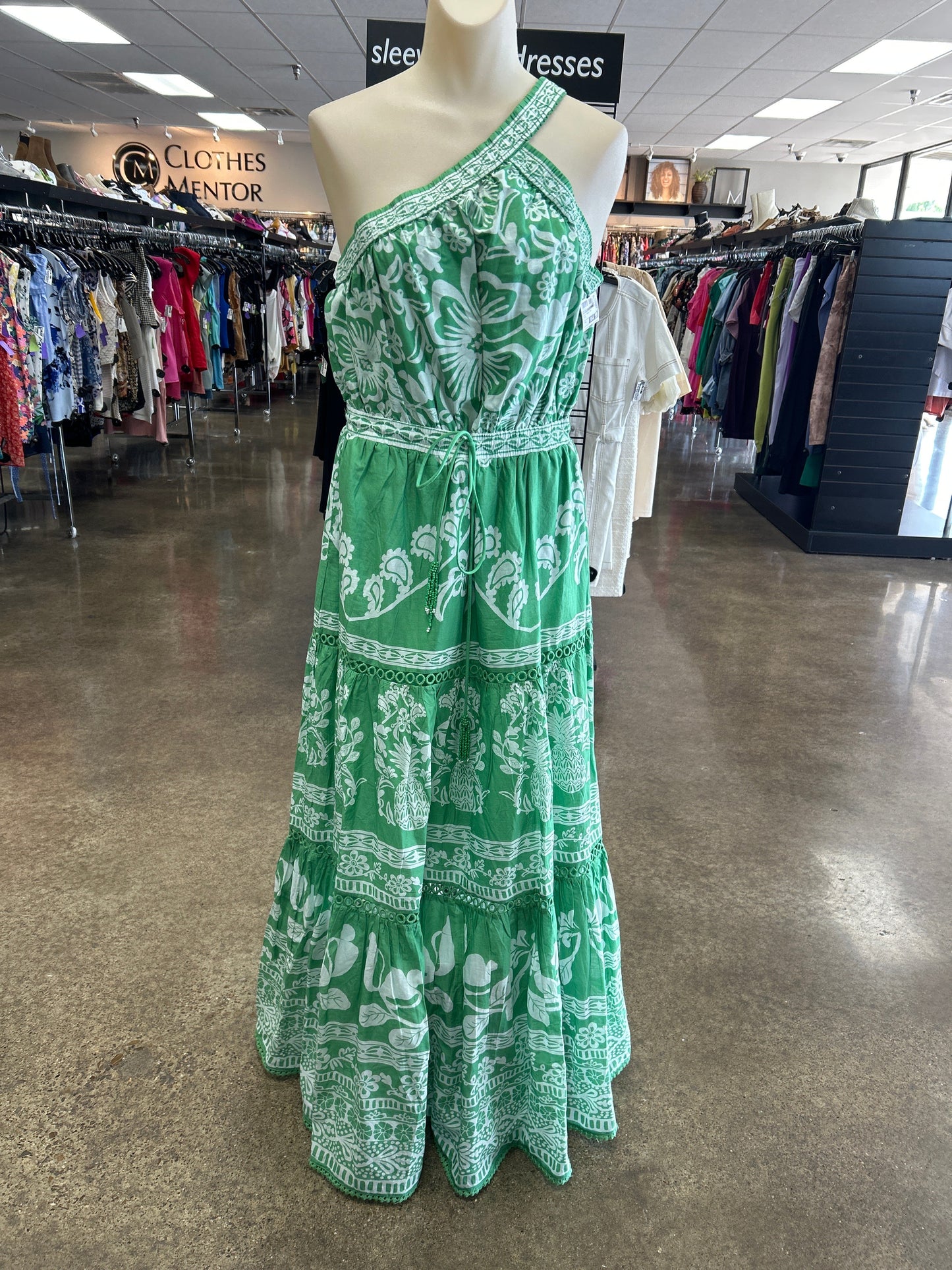 Dress Casual Maxi By Farm Rio In Green, Size:M