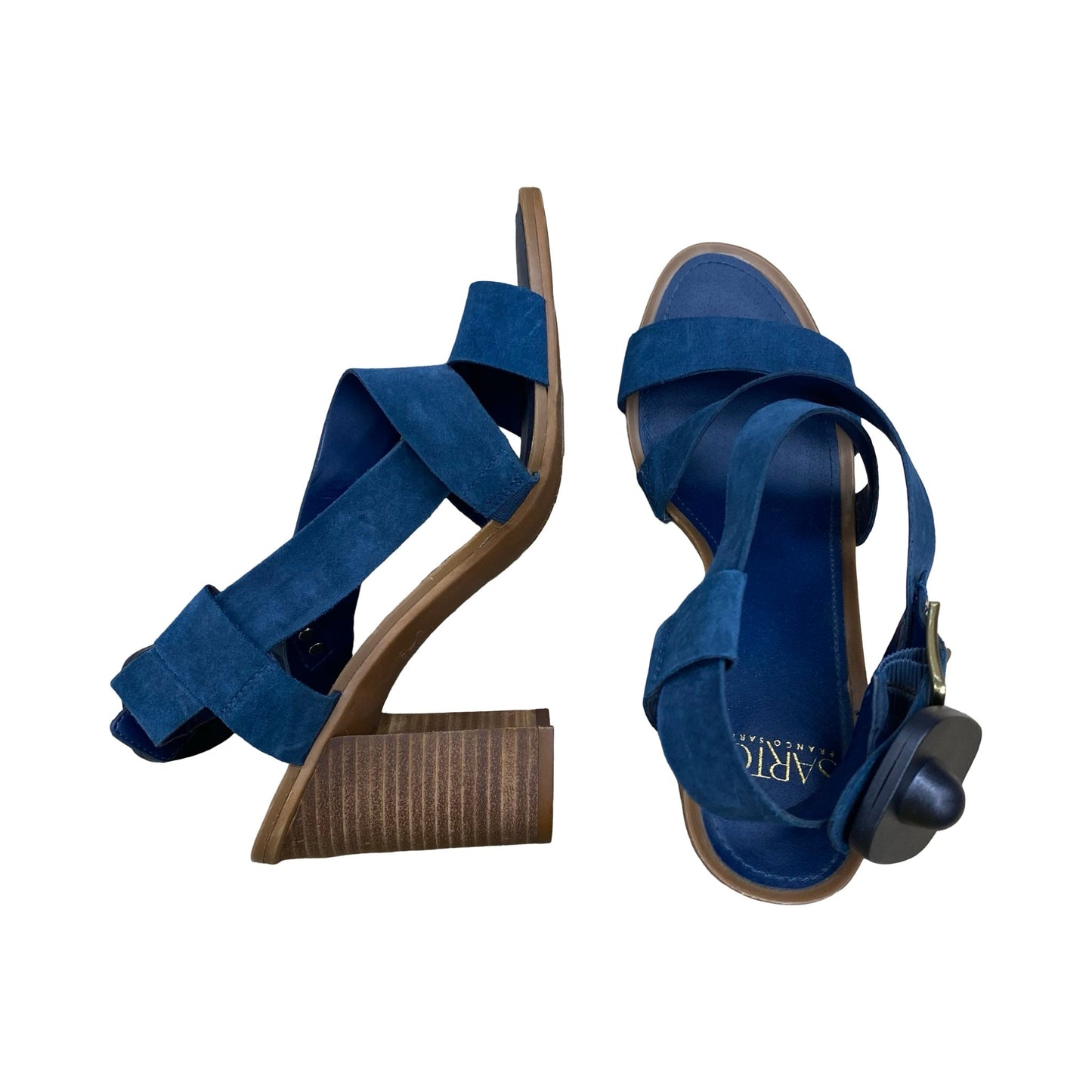Shoes Heels Block By Franco Sarto In Blue, Size:8