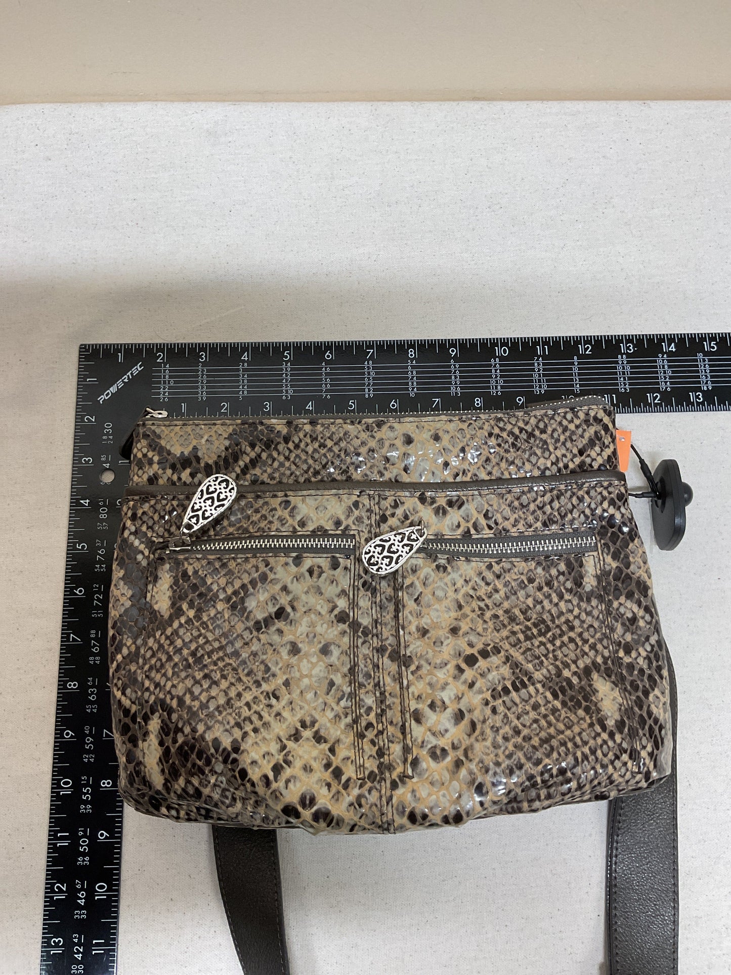 Handbag By Brighton In Snakeskin Print, Size:Medium