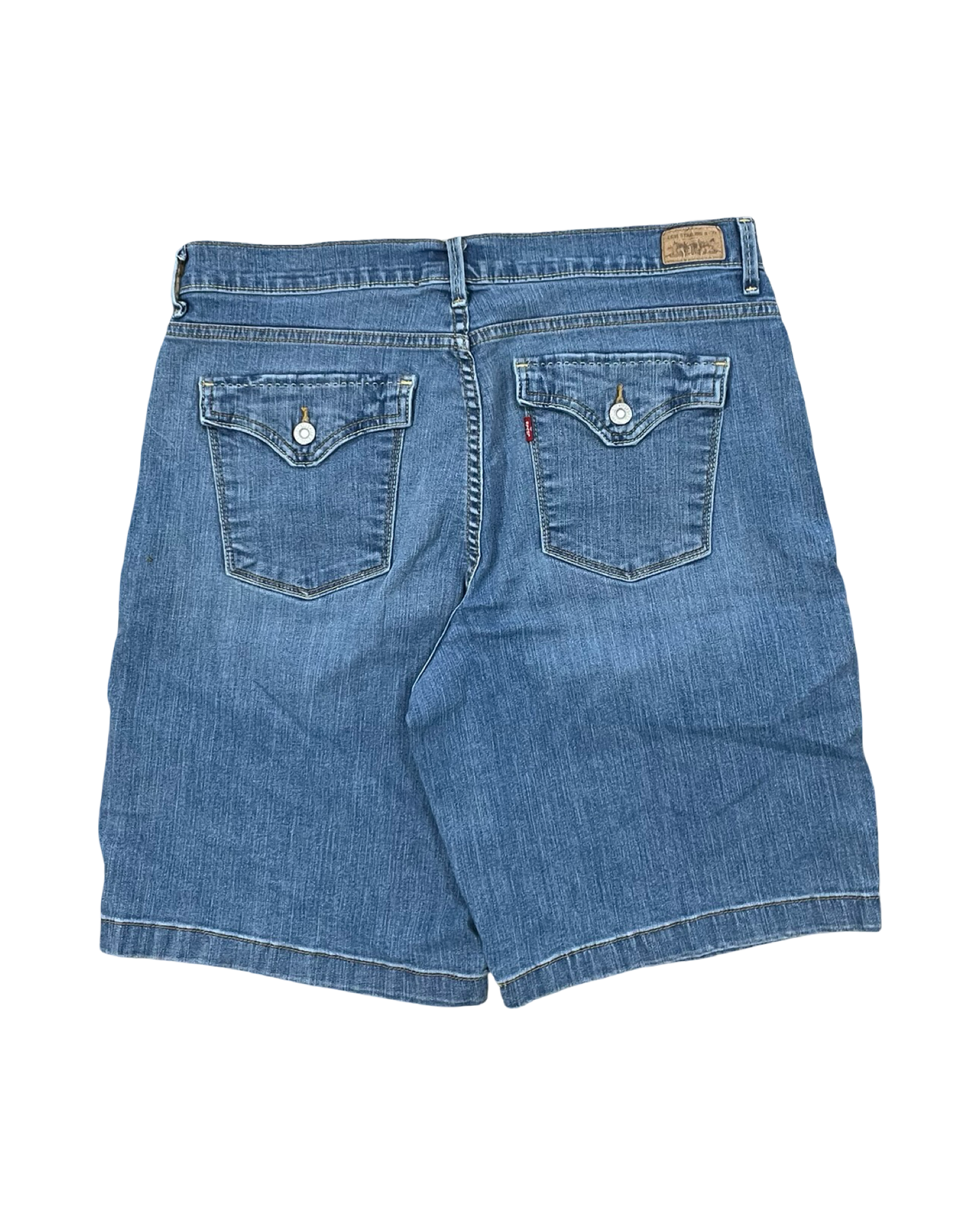 Shorts By Levis In Blue Denim, Size:16